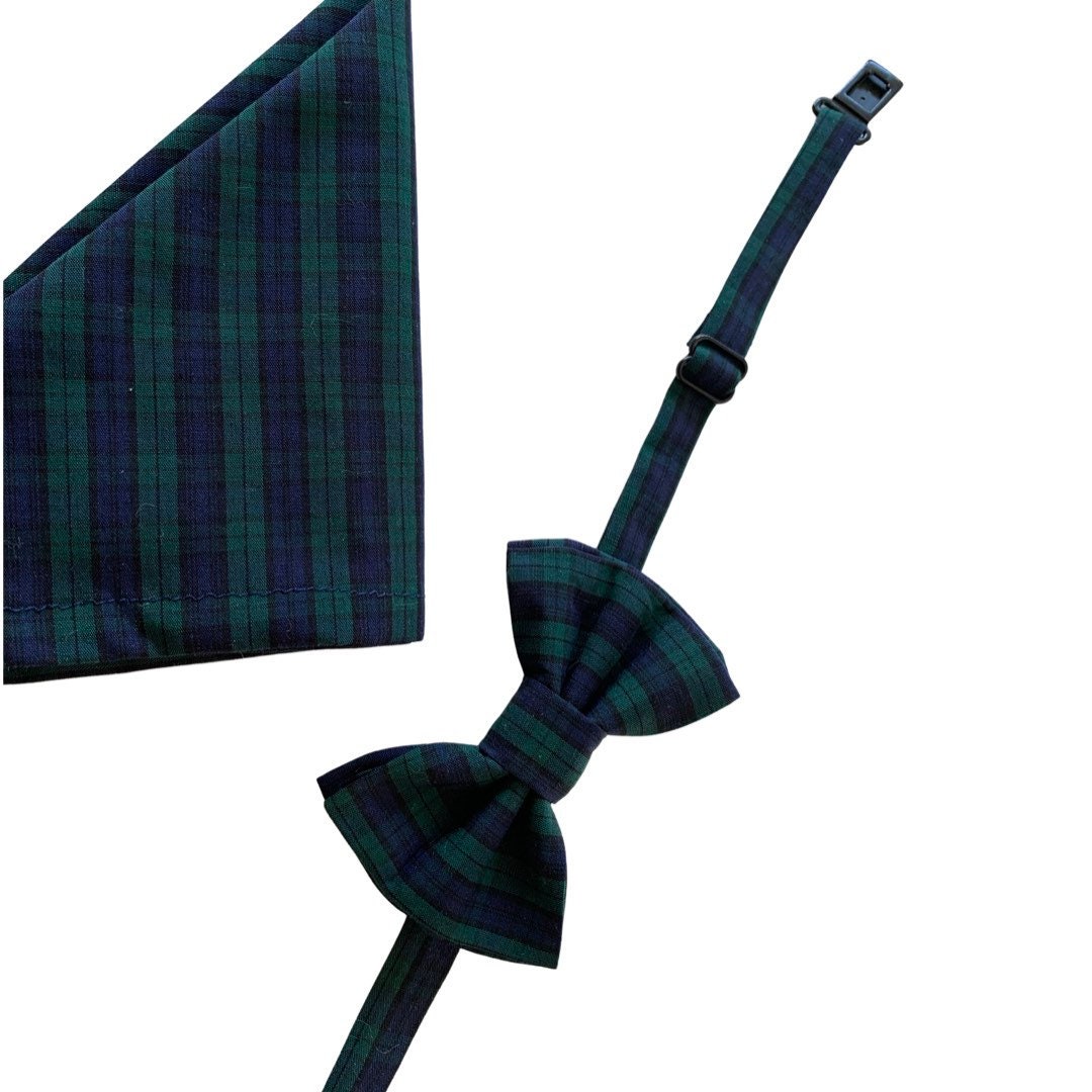 Green & Blue plaid bow tie, green plaid bow tie, boy's green bow tie, boy's bow tie, baby bow tie, toddler bow tie, christmas bow tie
