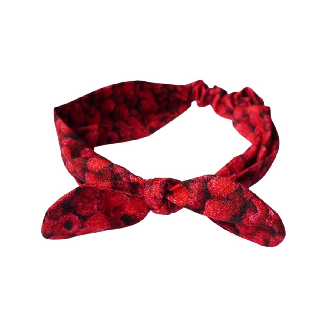 Girls headband/ kids hairband / top knot headband / raspberry headband / milk bath headband
