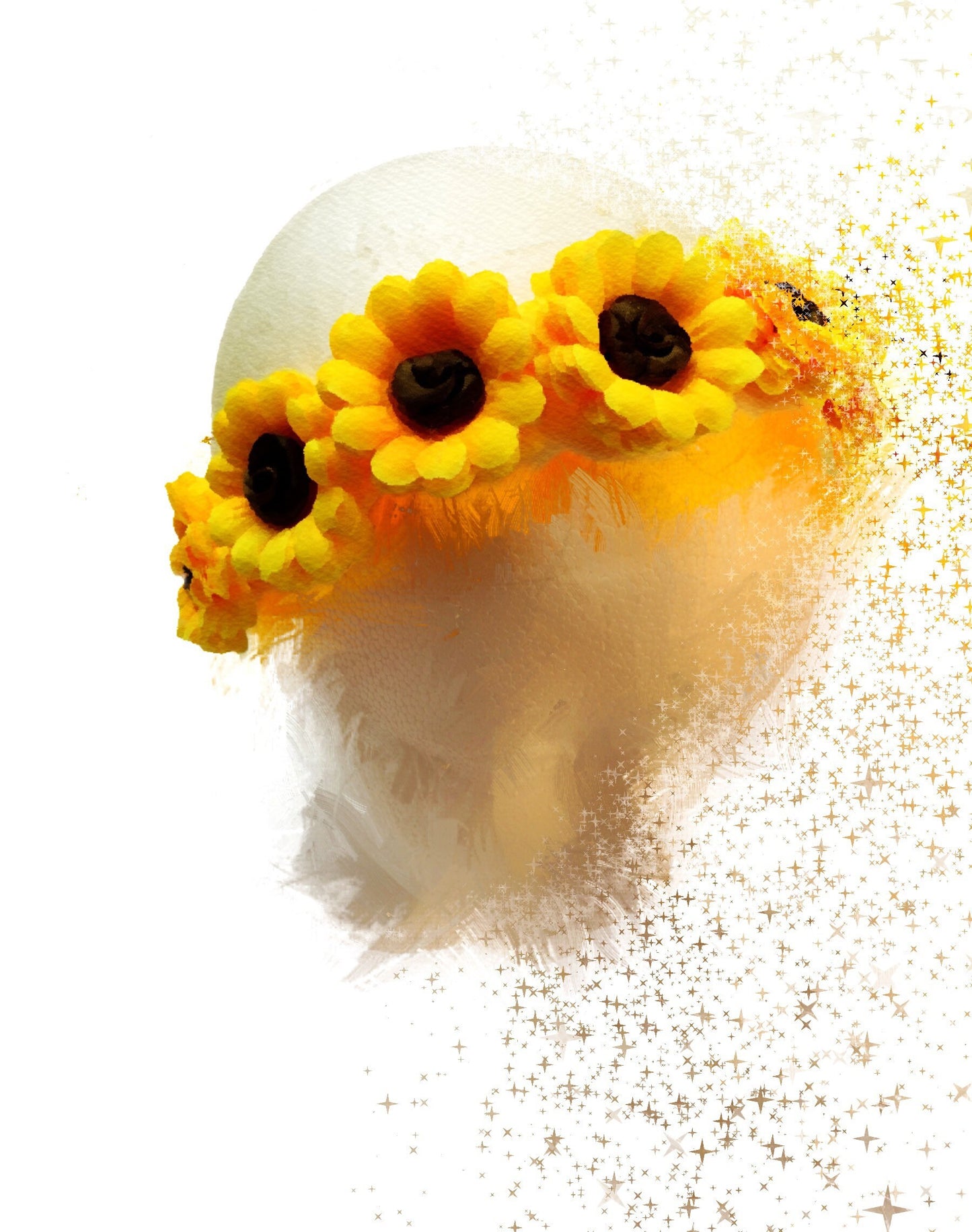 sunflower baby headband, wreath flower headband, baby flower headband, spring baby headband, summer baby headband, sunflower headband, baby