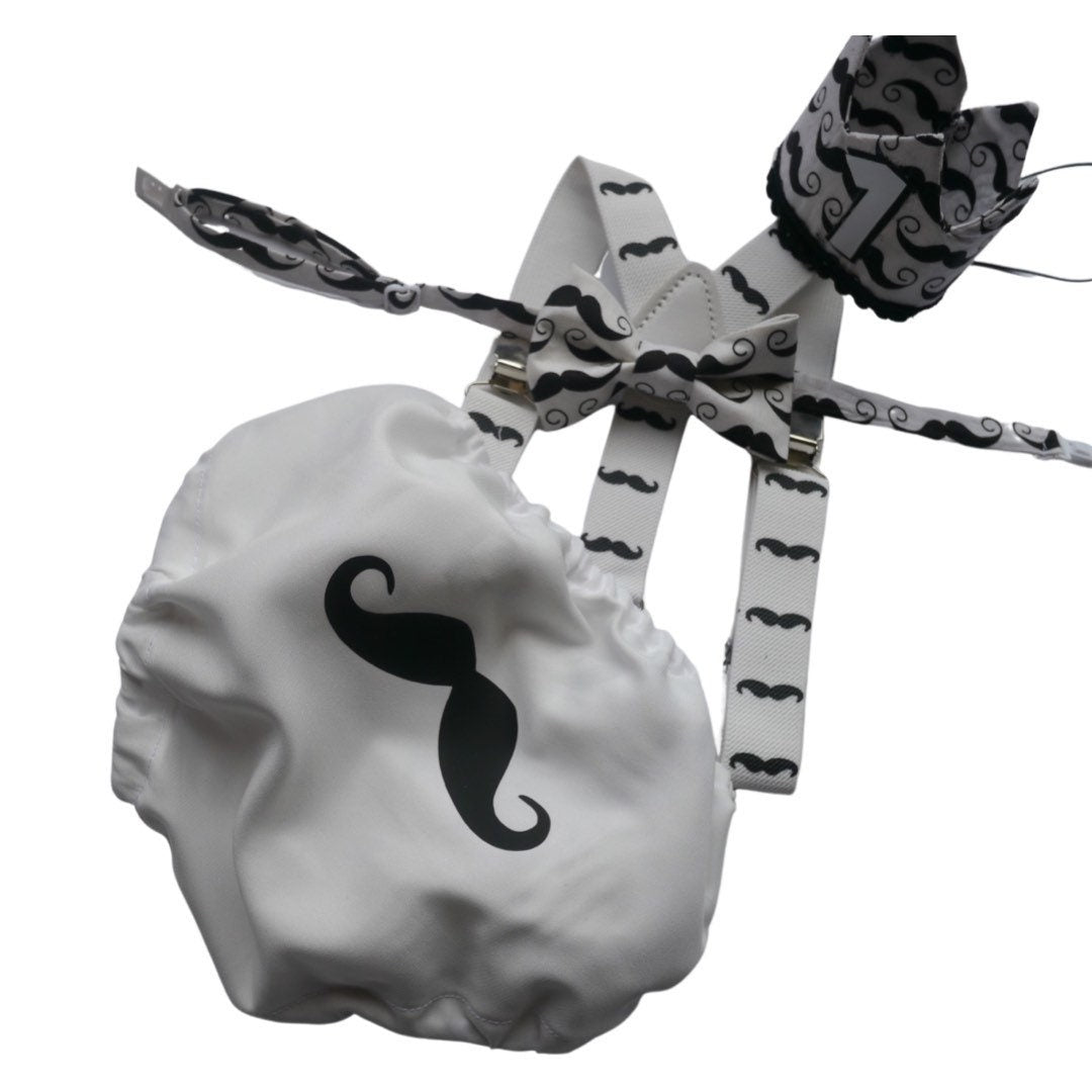 Mr. Onederful Cake Smash Outfit, Baby Boy First Birthday, Black Diaper Cover, Photoshoot, Suspenders and Bow Tie Set, Bowtie Baby Outfit