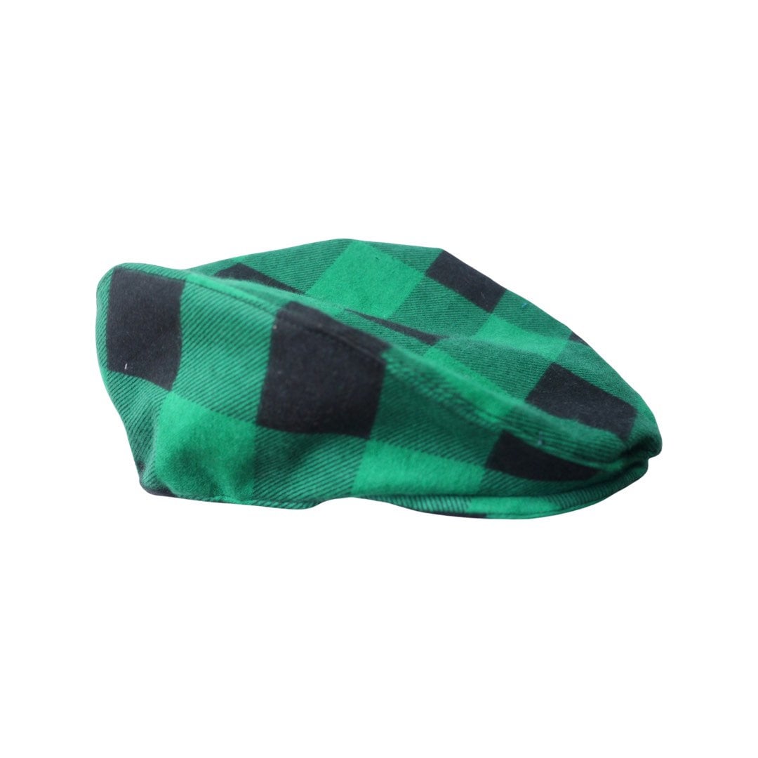 Green and Black Buffalo Check Flat Cap, Red Buffalo Plaid Newsboy Hat, Birthday Boy Buffalo Plaid Hat,Man Lumberjack Plaid Flat Cap Hat Gift