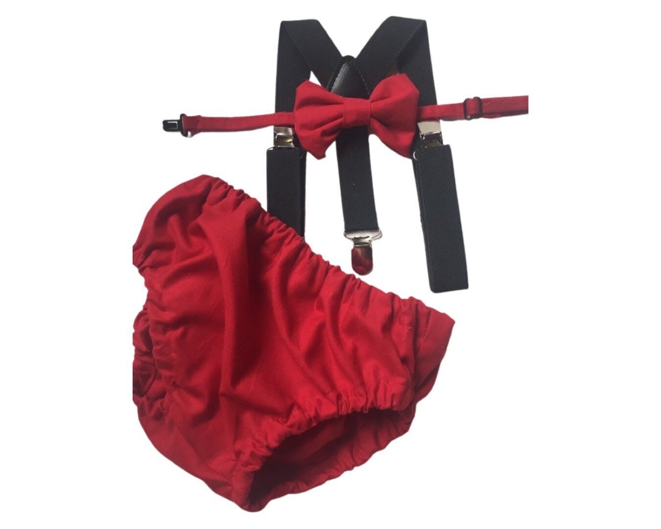 red cake smash outfit boy, red boys bow tie, red bow tie, smash cake outfit boy, red diaper cover bow tie, red baby bow tie, red suspenders
