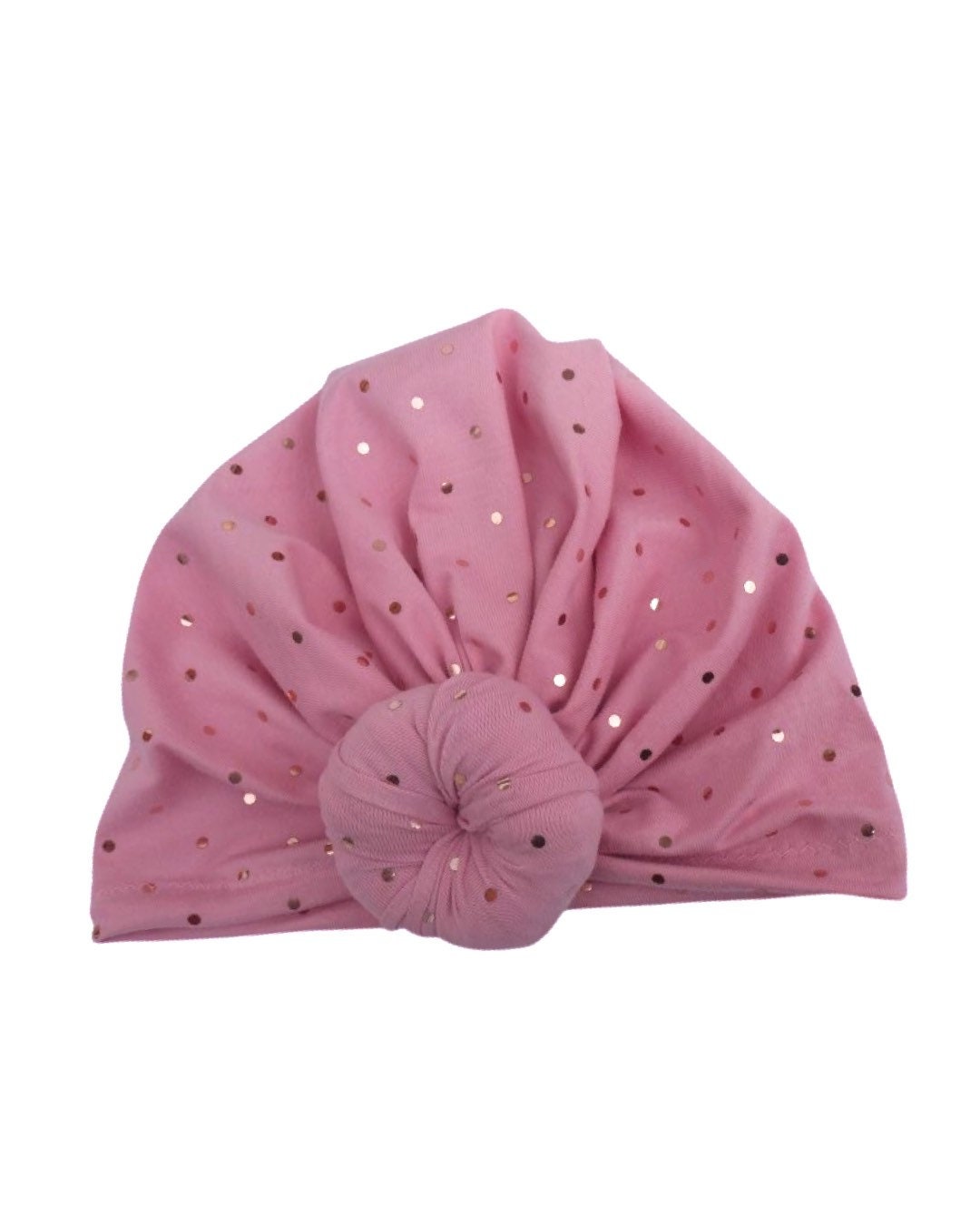Pink Sparkle Top Knot Turban – Mommy & Me Set