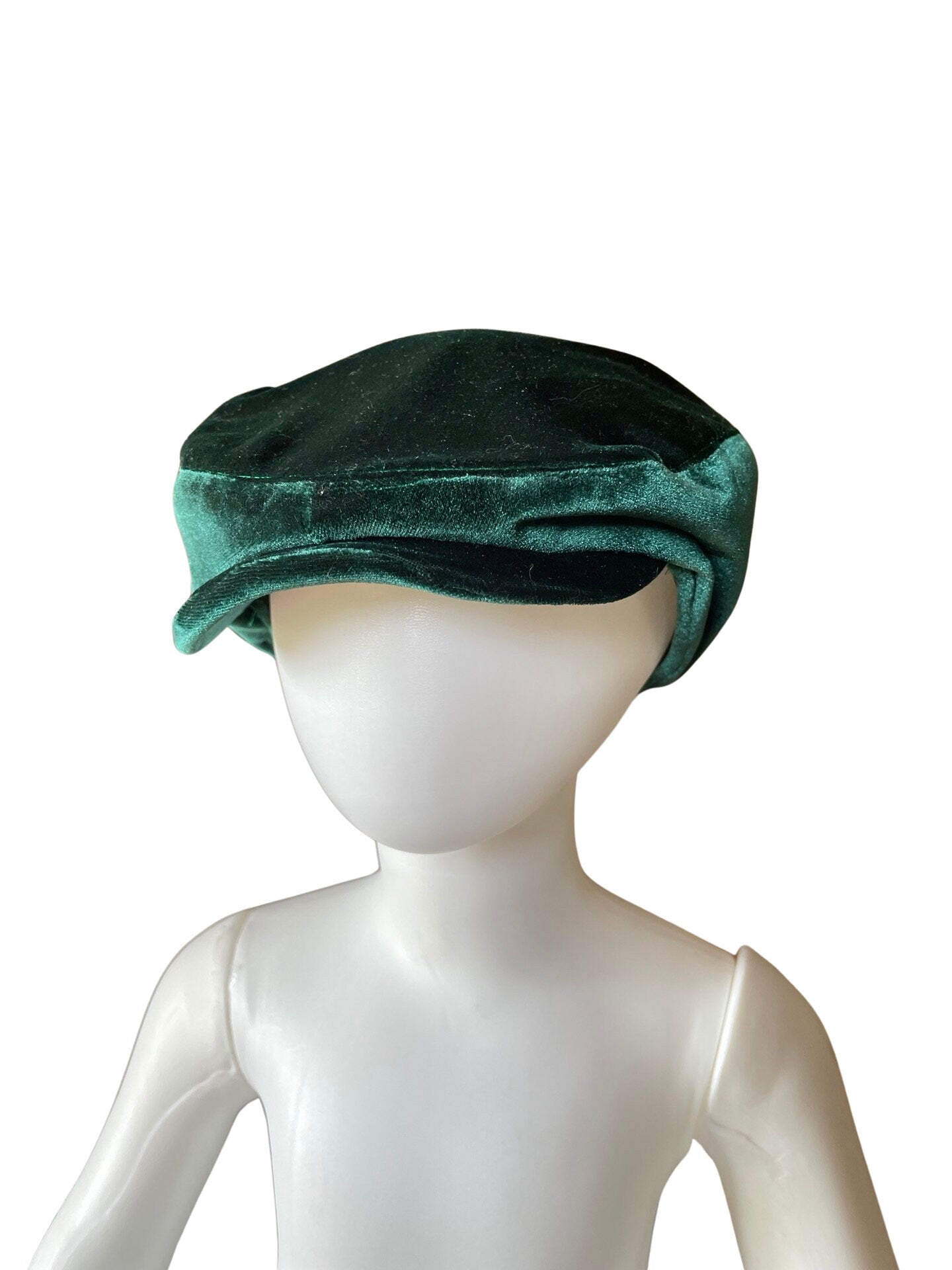 Velvet Flat Cap for father and son Christmas photos