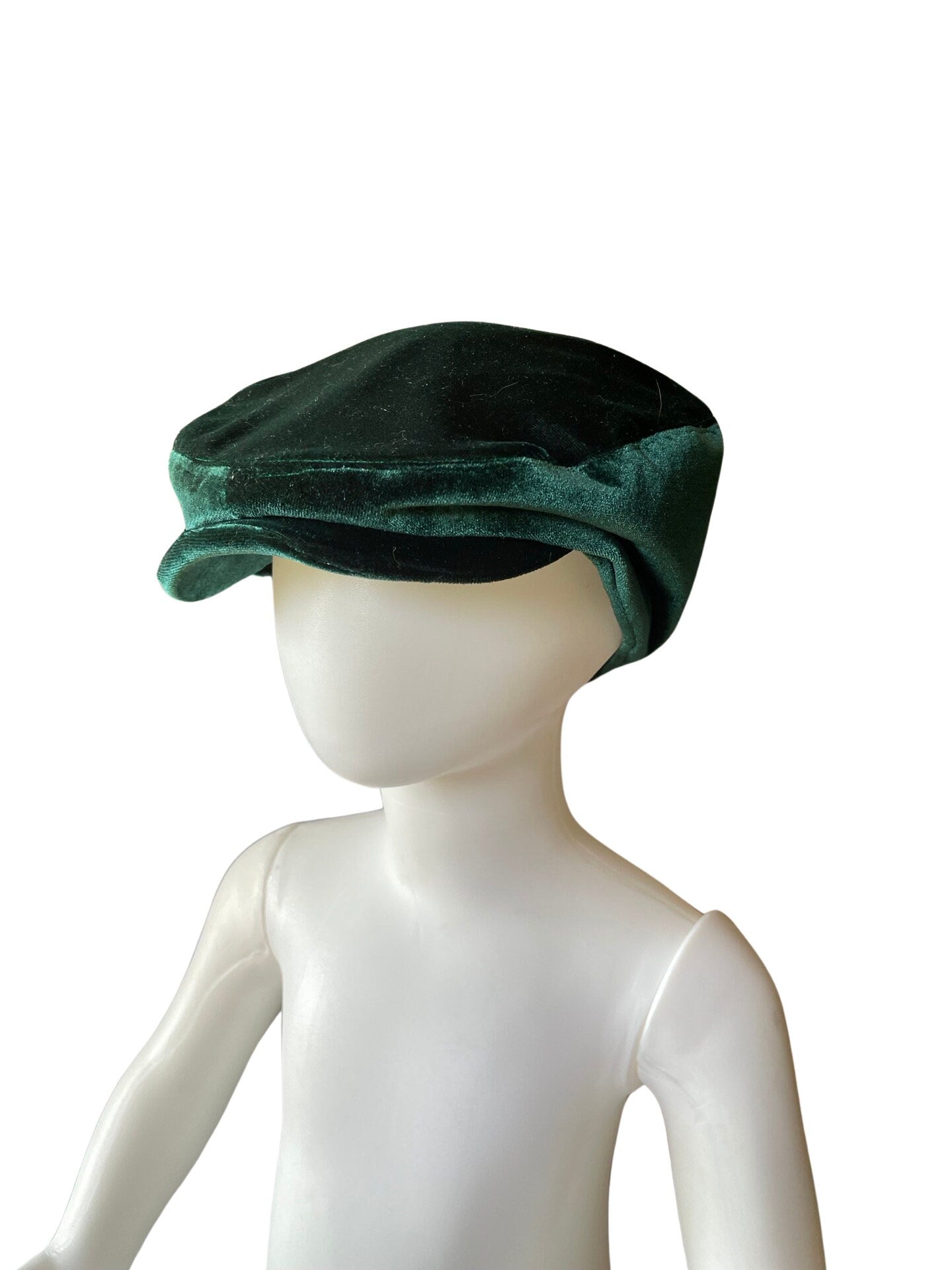 Velvet Flat Cap for father and son Christmas photos