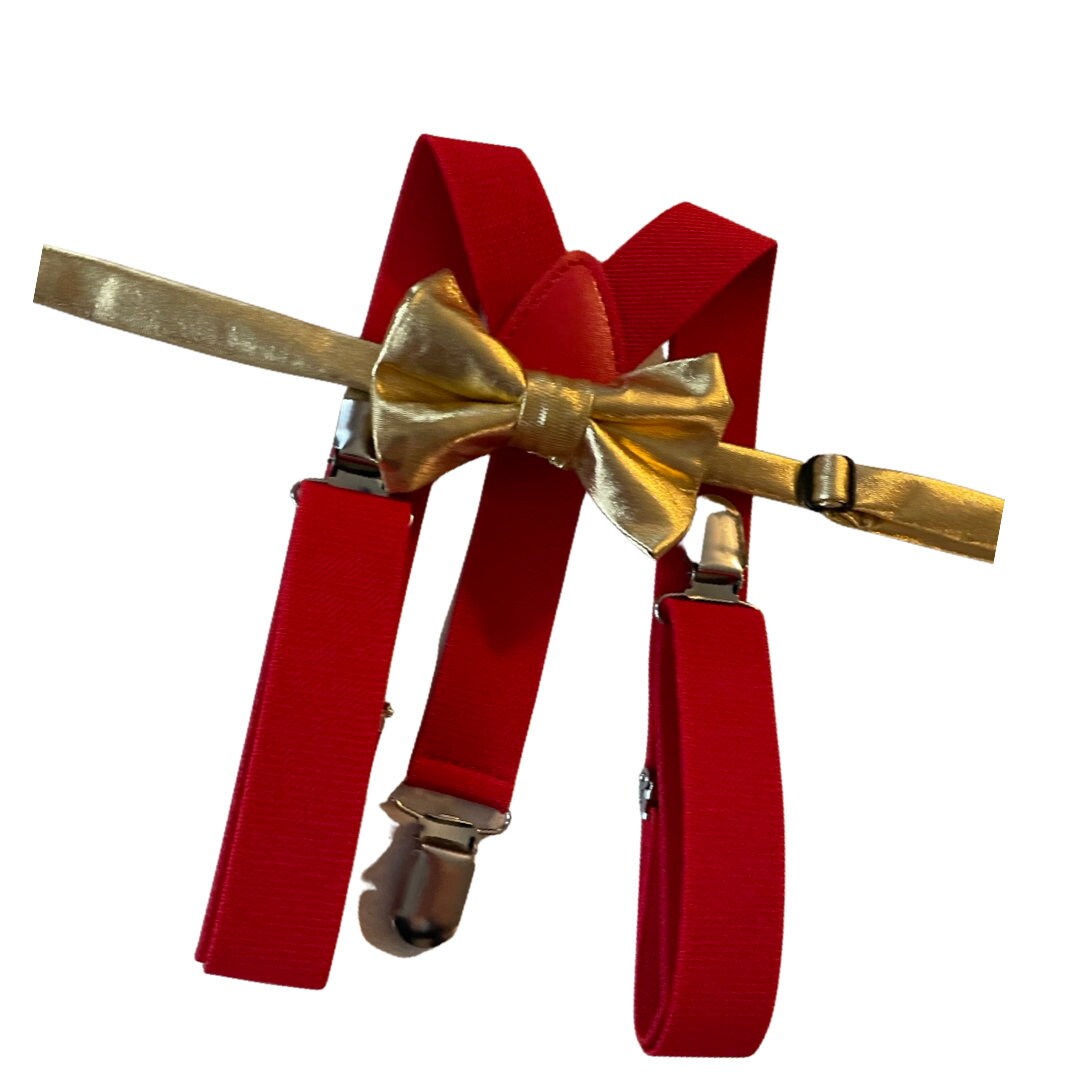 RED gold wedding gold red bow tie/golden bow tie/ring bearer outfit/boys/golden bow ties groomsmen/wedding bow tie/groom/