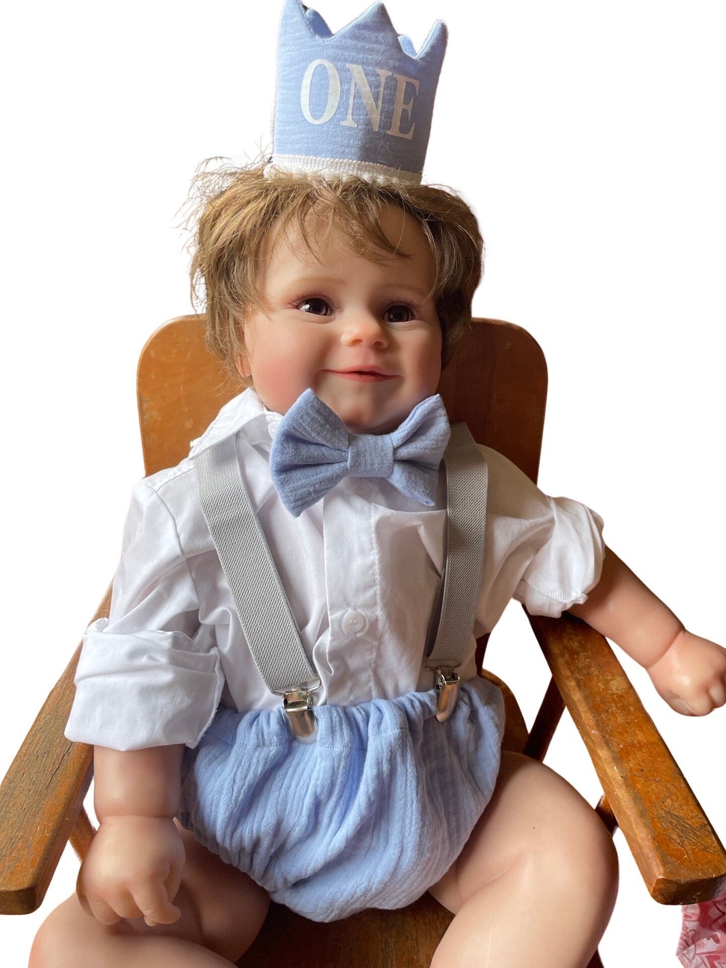 Boys Cake smash outfit | first Birthday party prop for boys | Overalls | Diaper Cover photography photo props | Sitter Romper