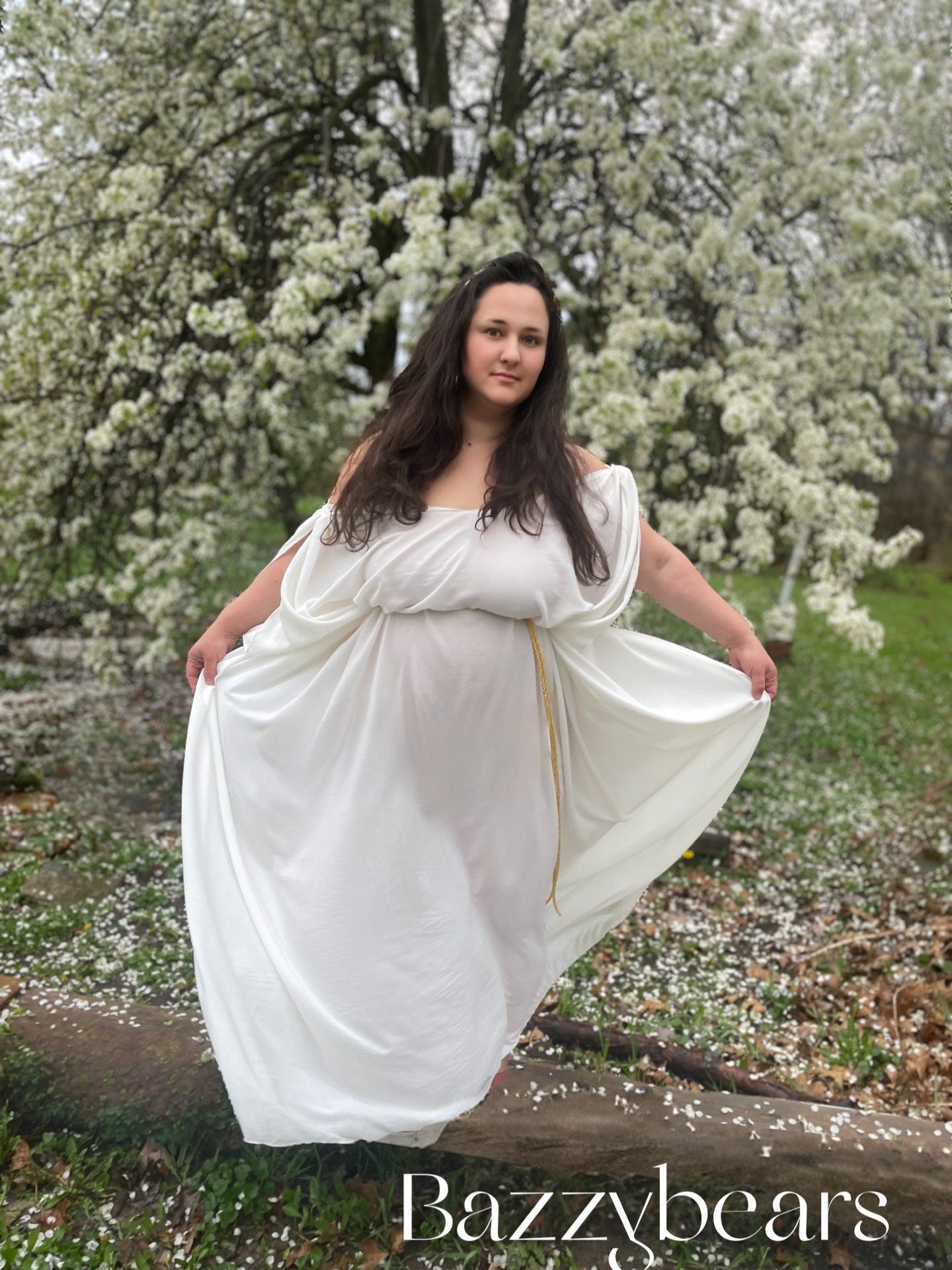 Womens Greek chiffon Tunic Ancient World Peplos Chiton