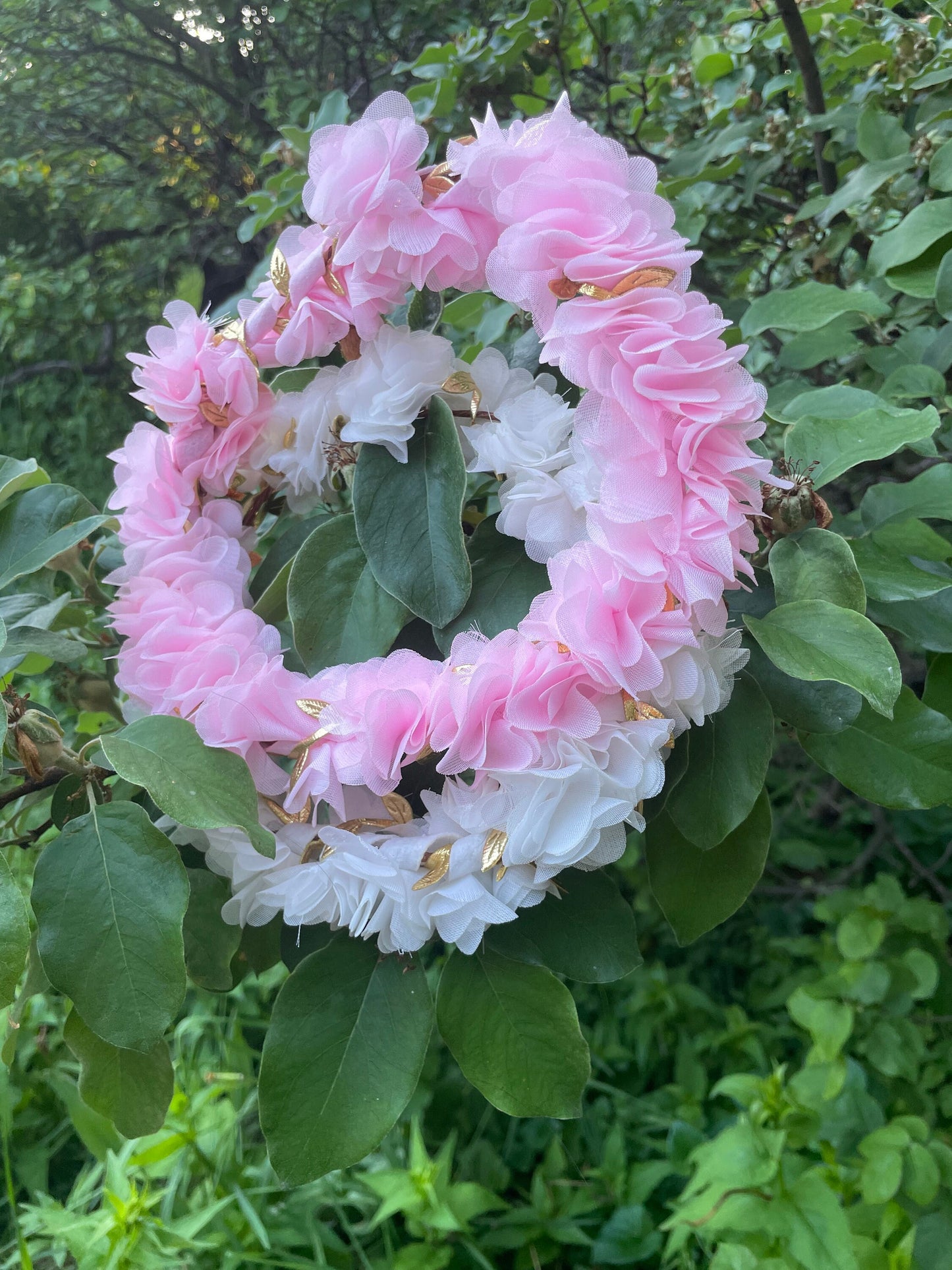 Pink Flower Crown, wedding, bridal headpiece, hair accessory, flower wreath, hair wreath, floral