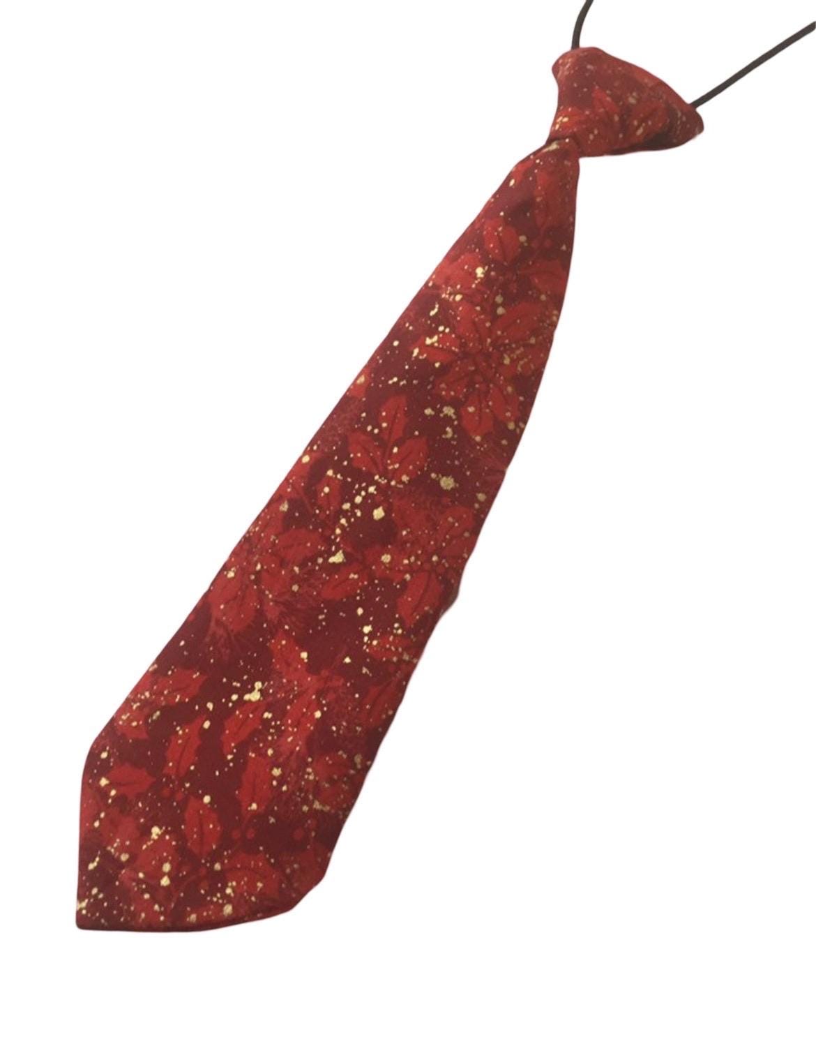 Christmas Bow tie, Christmas Holly, Pre-tied Bow tie, Red Holly on gold, Christmas Party ties, Bow ties for men, Boys bow tie, Red Bow ties