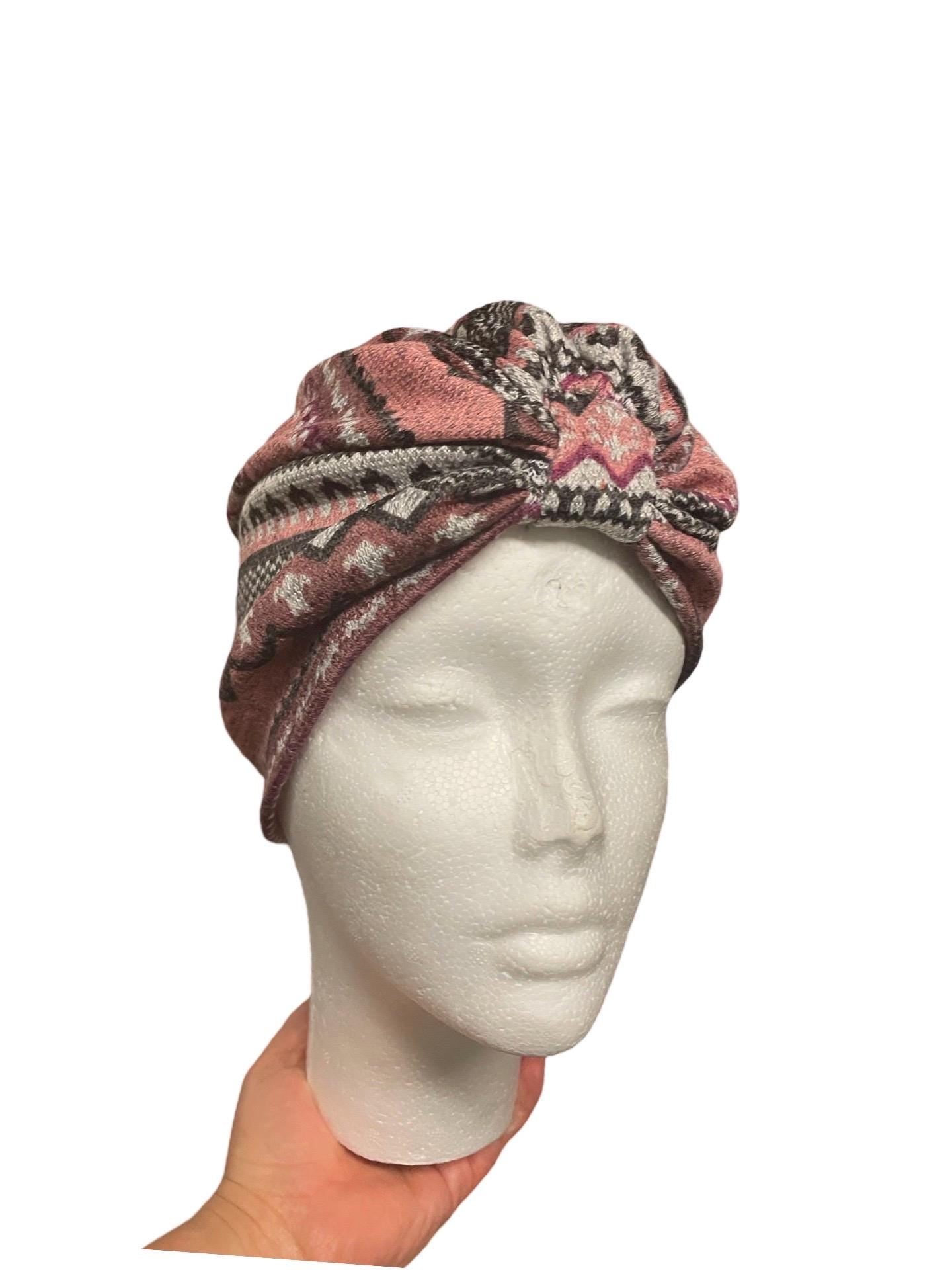 4 COLOURS Baby turban, rose turban, warm tone bows, boho, toddler hair cover, girl hair hat, turban hat, cable knit, newborn hat