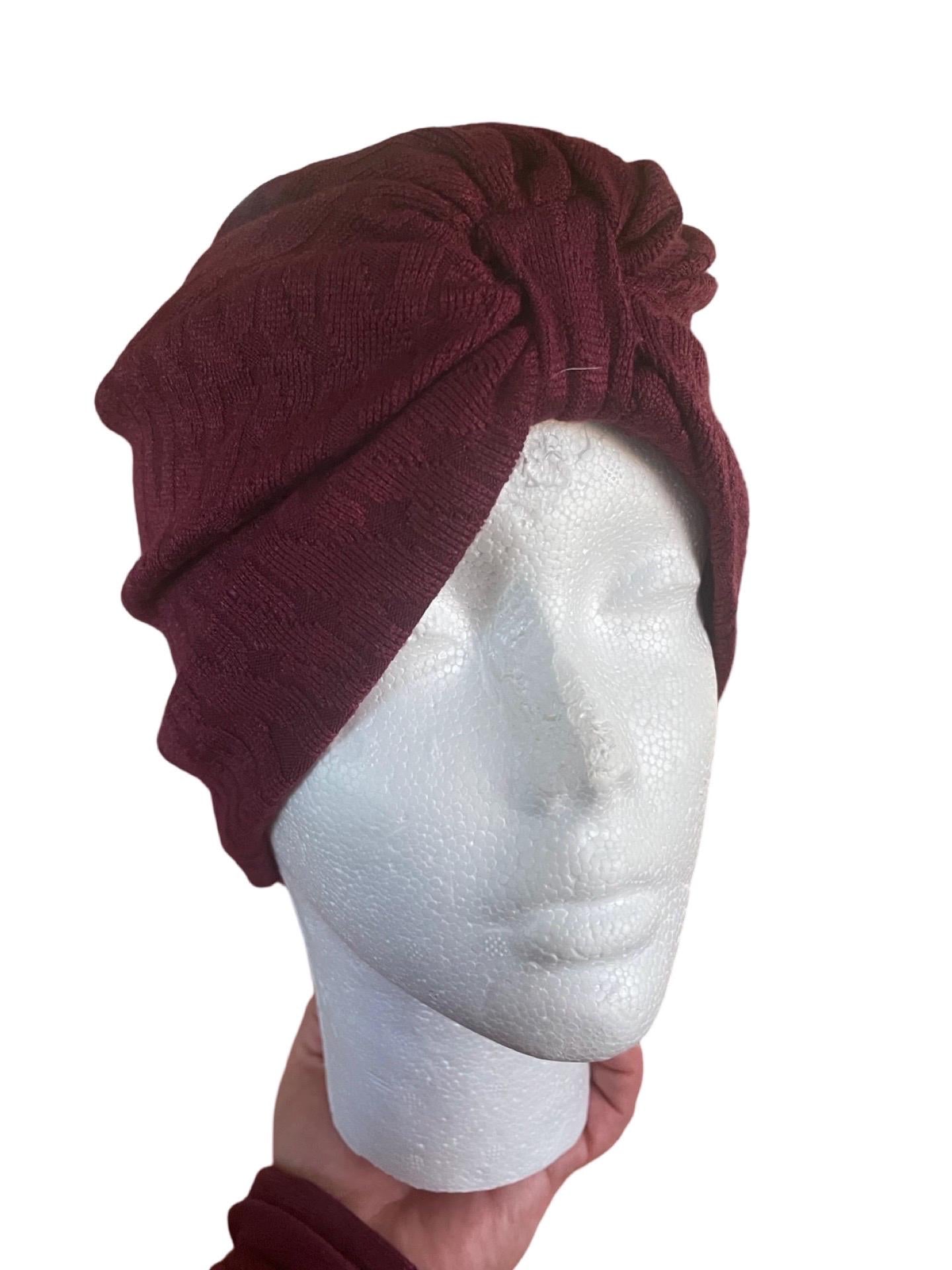 FALL | WINTER stylis and Comfortable Pre-Tied Turban, Hair Protection, Boho turban hat Cable Knit |Headwrap|boho| chemo gift| winter hat