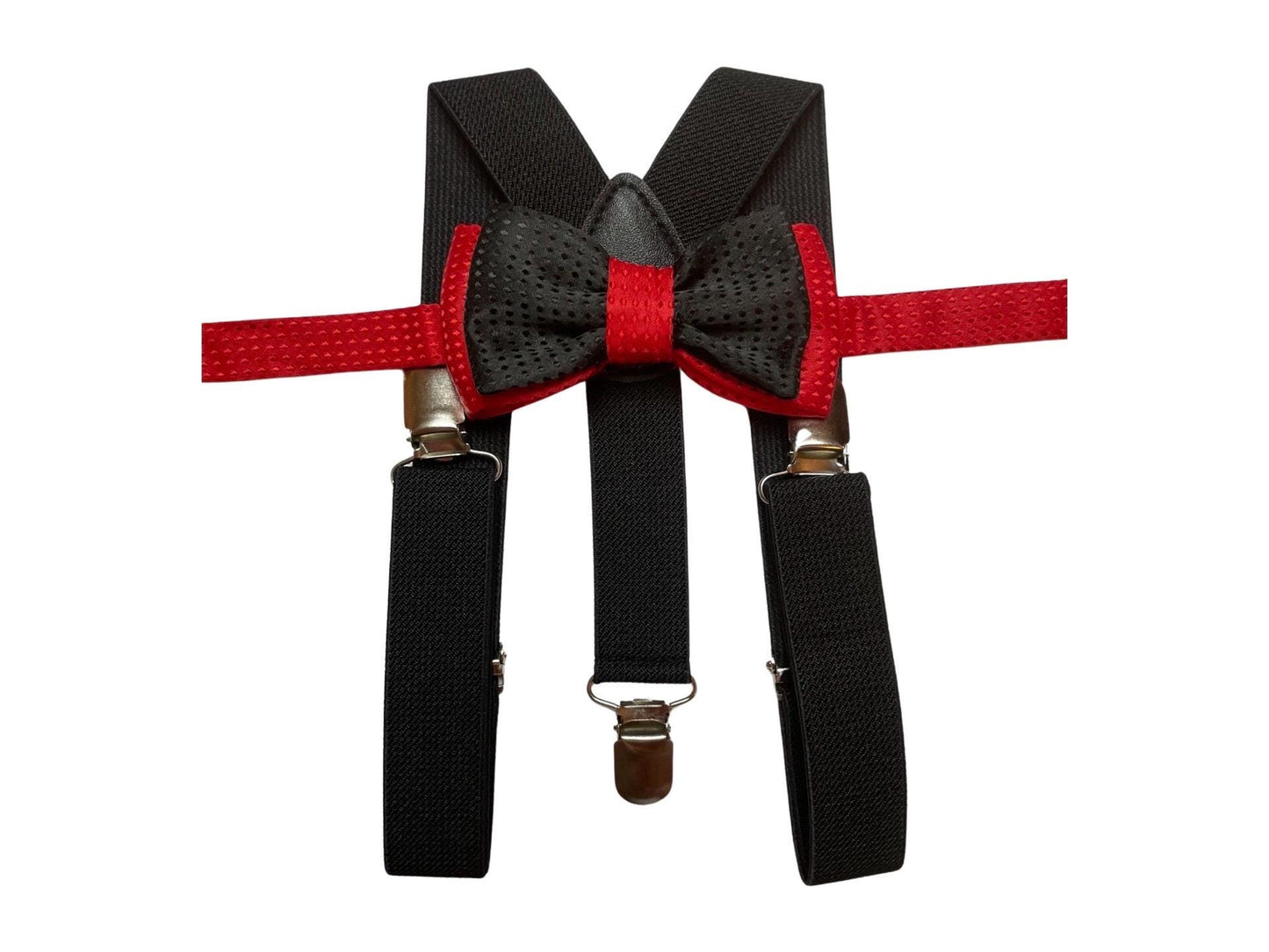 Black Bow Tie & Black Suspender Set --- PERFECT for Ring Bearer Outfit, Page Boy Outfit, Black Bow Tie, Cake Smash, Boy Gift,Fall Wedding
