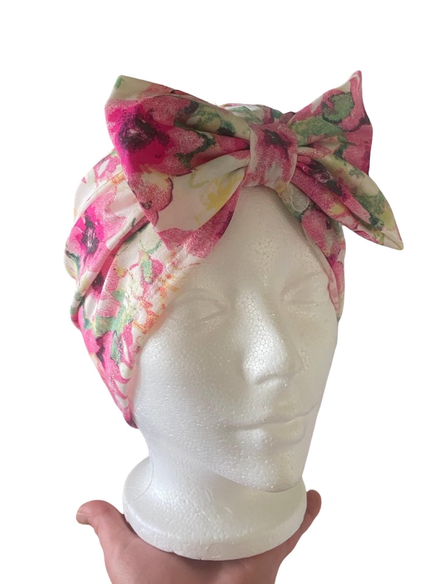 SUMMER Floral Turban |Headwrap|boho| chemo gift| bonnet | chemo hat |alopecia cap |pre tied