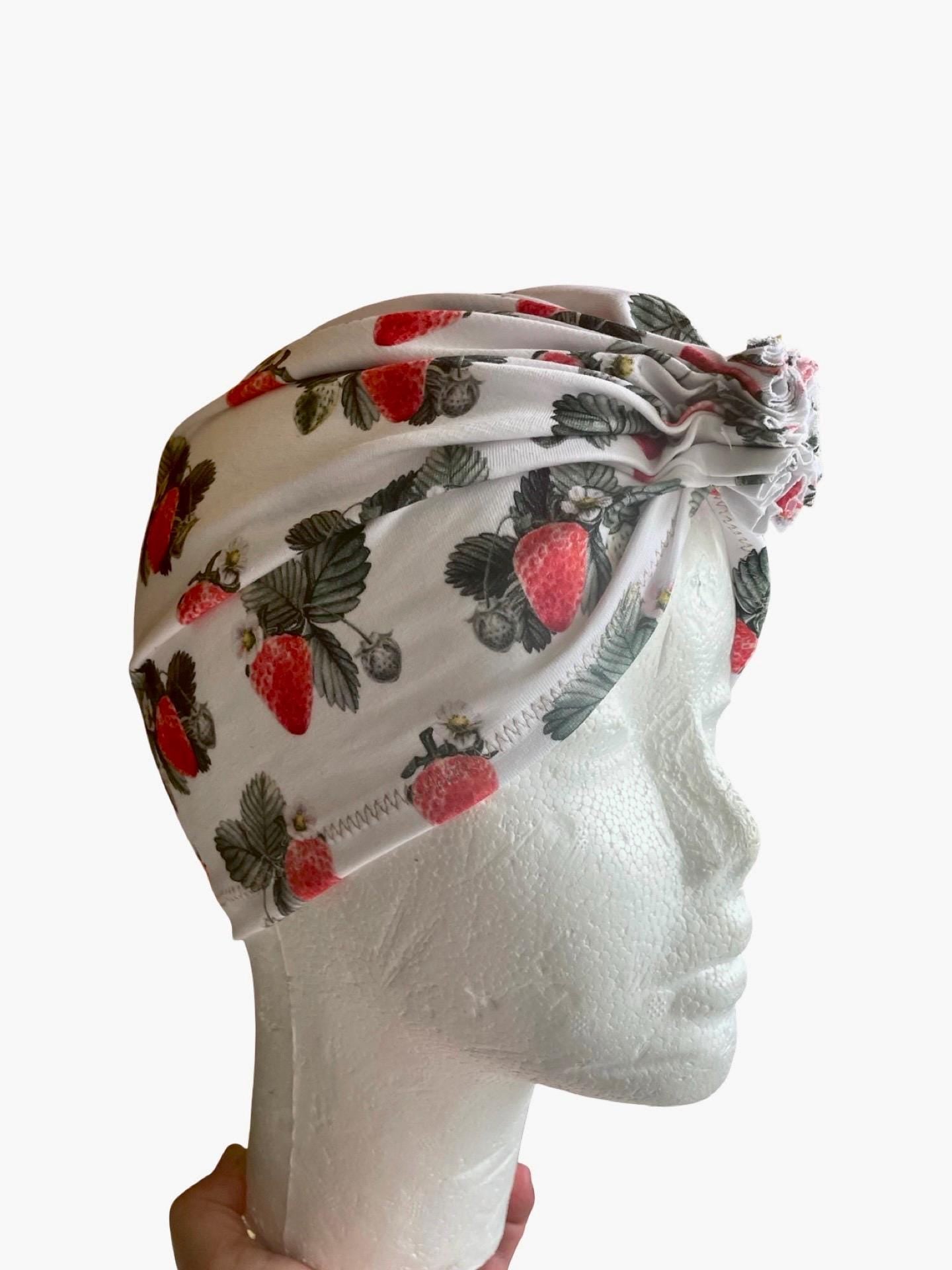 Strawberry handmade turban I Handmade summer baby and toddler turban I Summer strawberry handmade turban