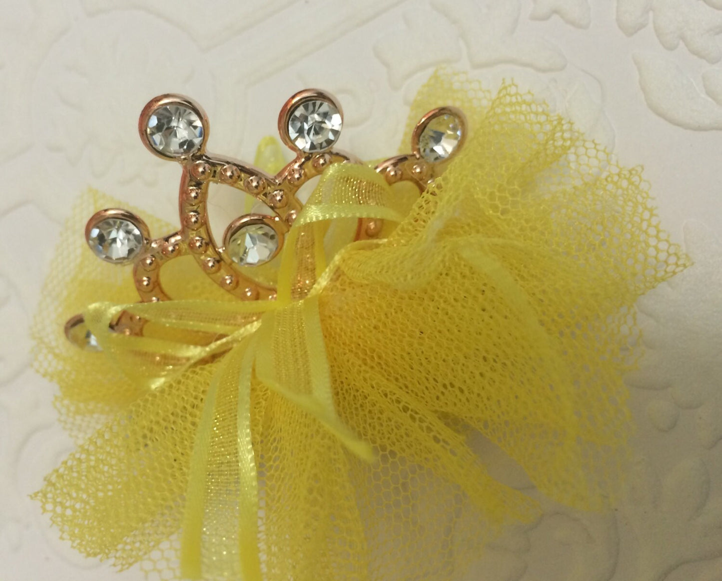 Yellow tiara, yellow crown, tiara, crown, baby tiara, baby crown, summer tiara, gold crown, photography prop, baby prop, tulle tiara, yellow