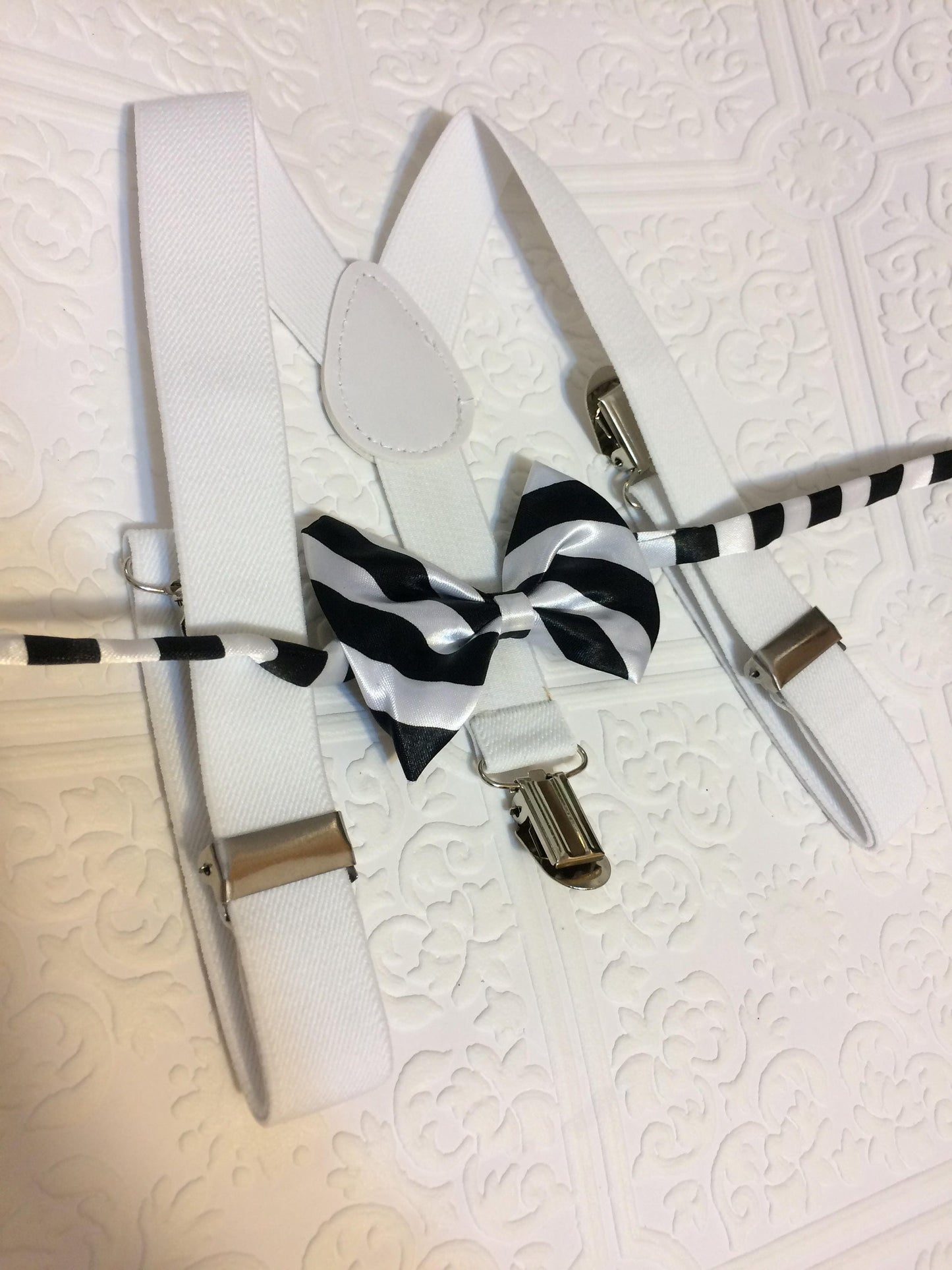 Photo baby, Baby suspenders and bow tie, black baby bow tie, baby bow tie, suspenders, white suspenders set, wedding bow tie, baby boy set