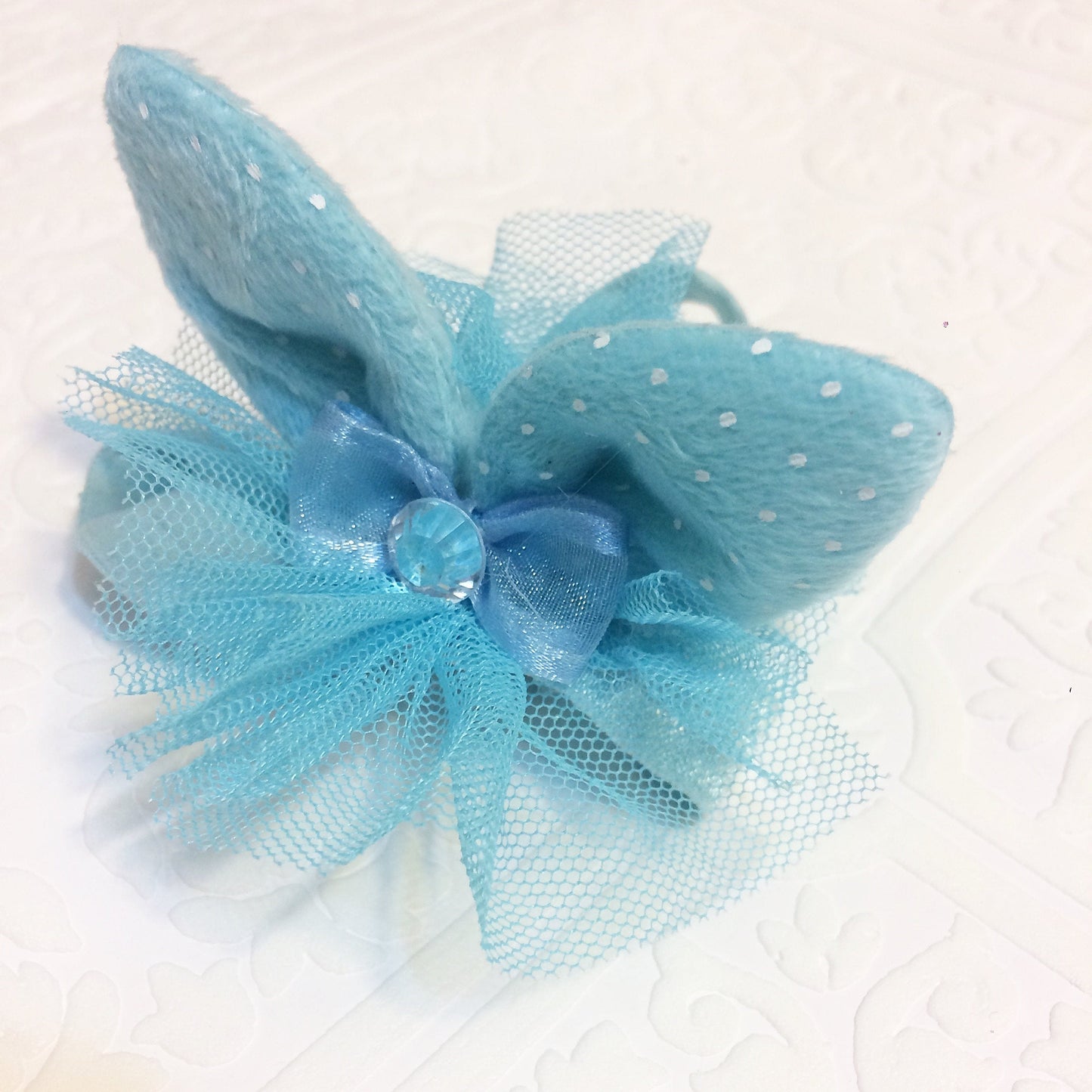 Easter bunny headband, bunny ears, tiny bunny headband, bunny baby headband, blue bunny ears, blue bunny ear clip, bunny ear clip, baby ears