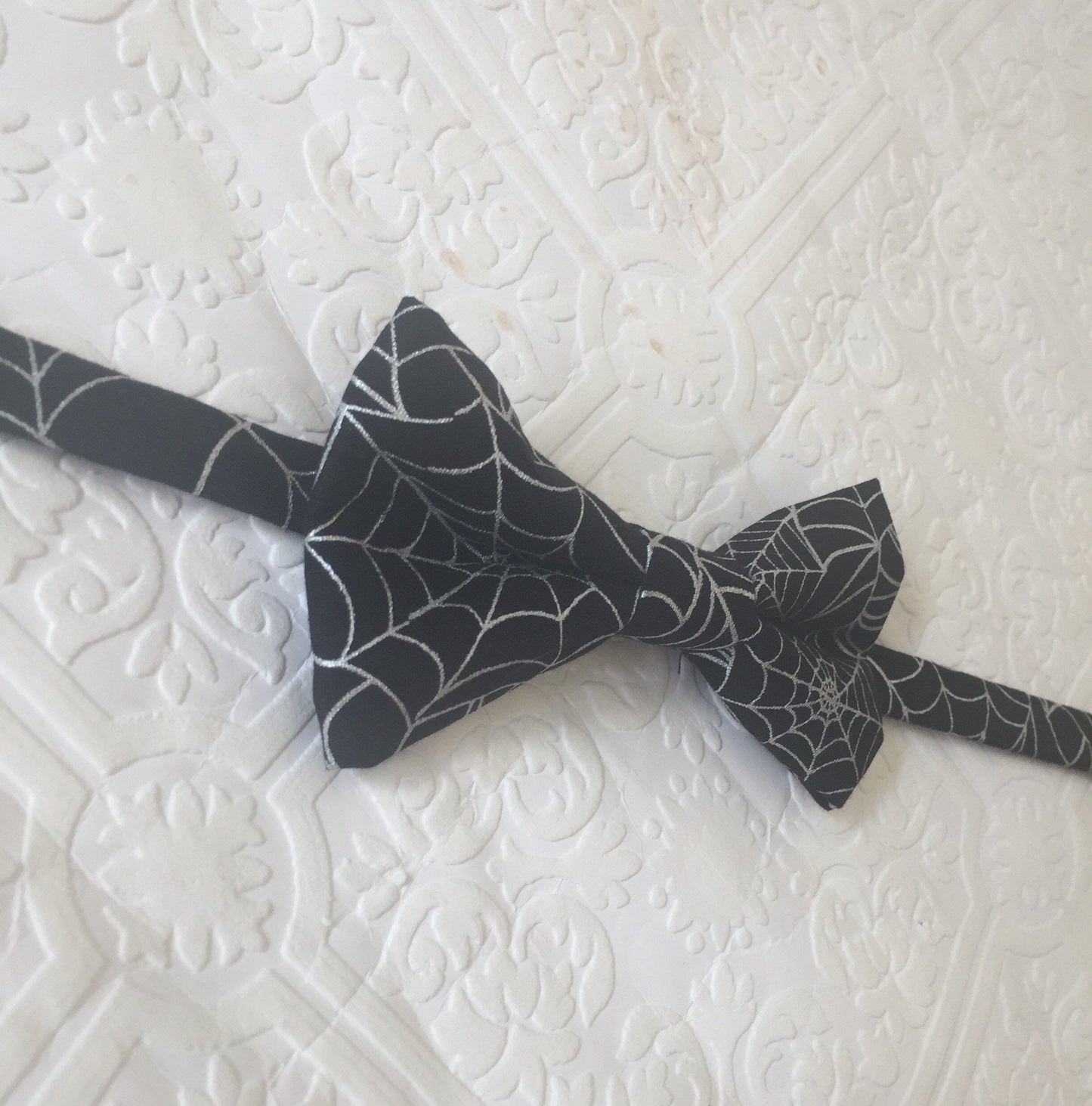 Halloween Black Spider Web Bow Tie, halloween bow ties, black halloween bow ties, black bow ties, little boys bow ties, mens bow ties
