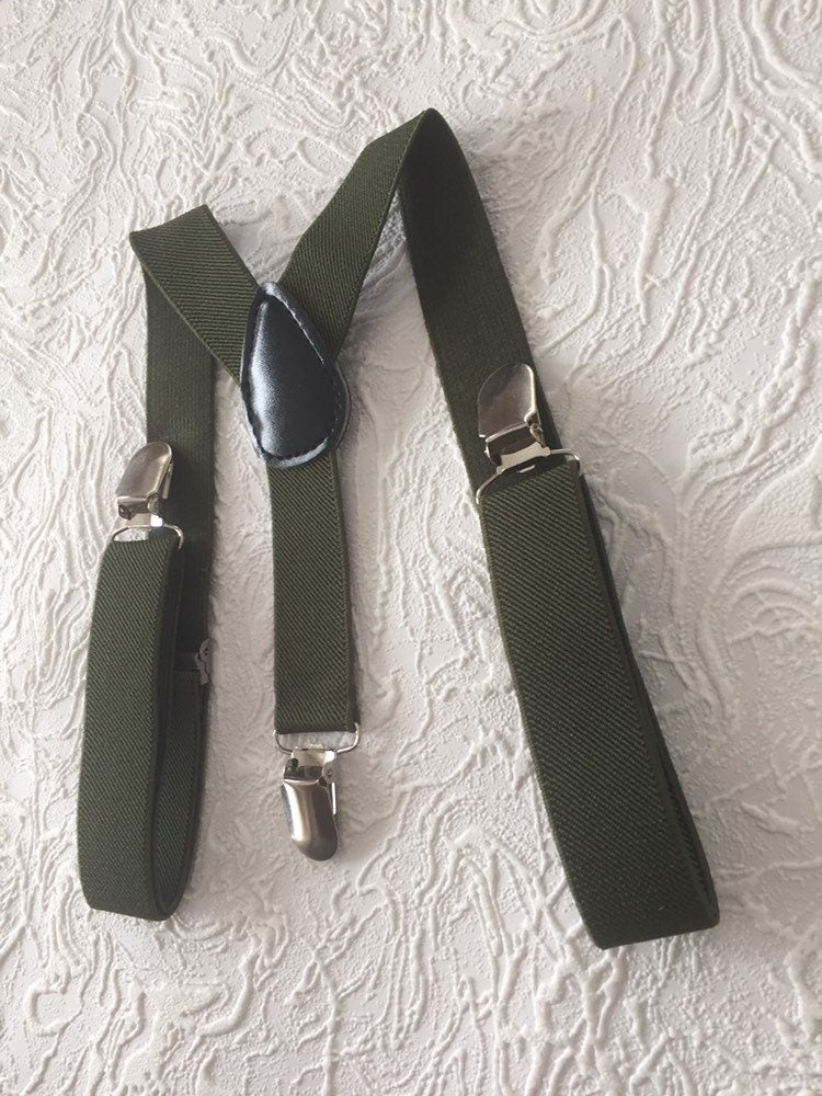 Green Suspenders, Toddler Suspenders, Kids Suspenders, Wedding Suspenders, Boys Suspenders, Baby Suspenders, Ring Bearer Outfit, Page Boy