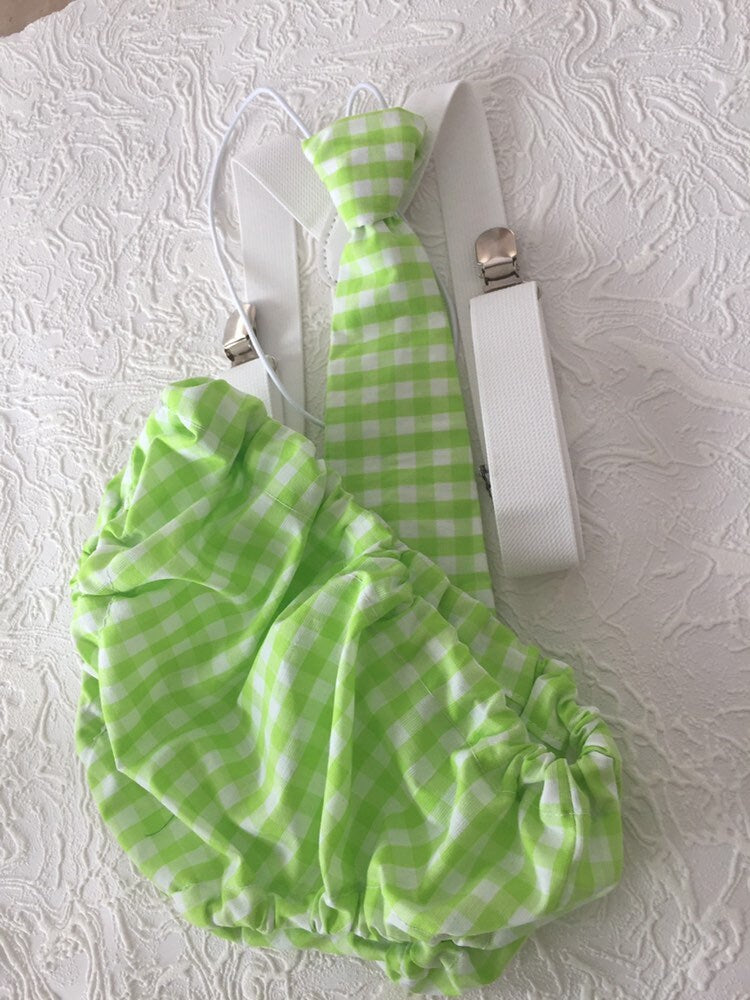Boy Cake Smash Outfit, Boy 1st Birthday, 1st Birthday, Milestone Pictures, Boy 1st Birthday Outfit, Green Plaid Cake Smash Set
