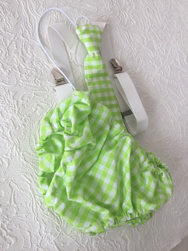Boy Cake Smash Outfit, Boy 1st Birthday, 1st Birthday, Milestone Pictures, Boy 1st Birthday Outfit, Green Plaid Cake Smash Set