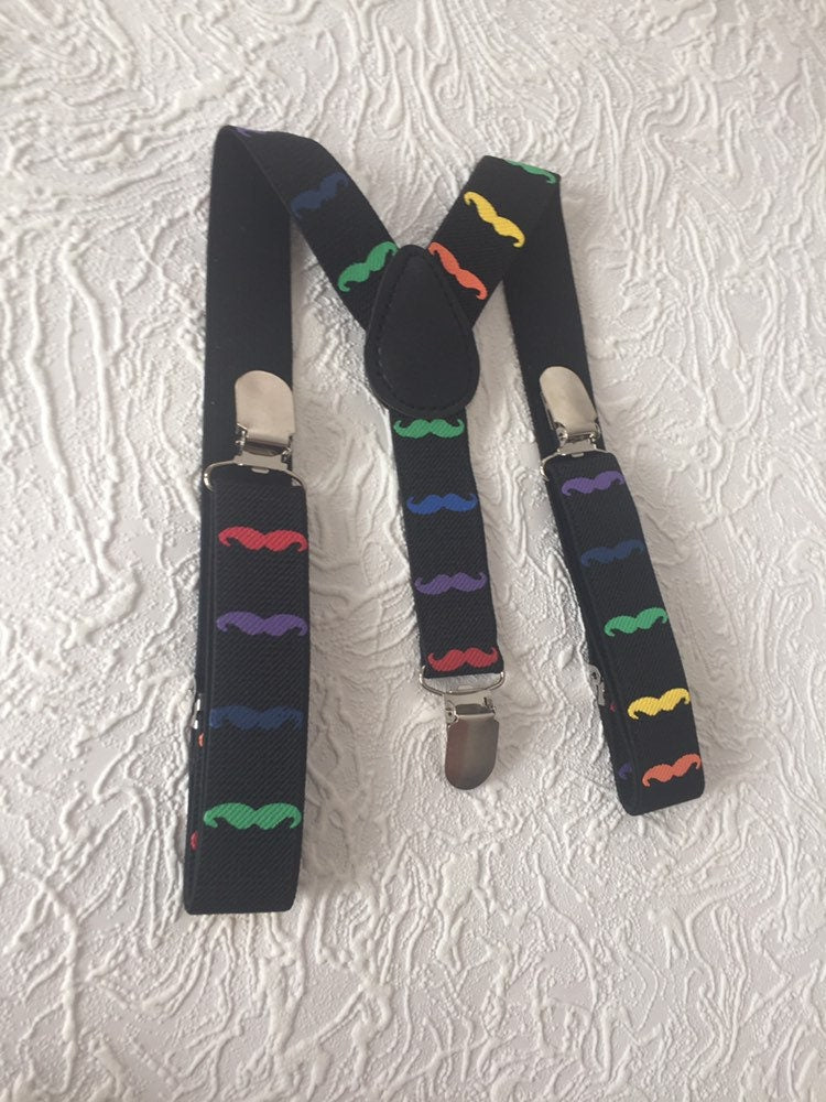 Movember baby suspenders, baby suspenders, toddler suspenders, black suspenders, movember toddler, moustache baby suspenders, suspenders