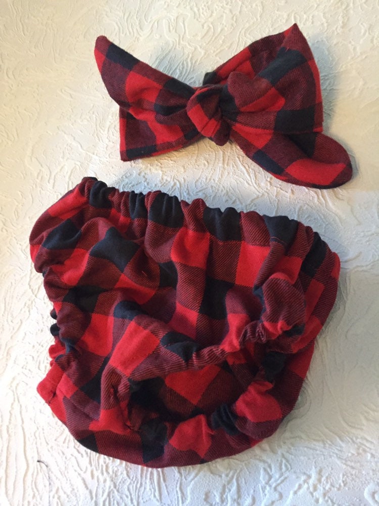 Buffalo Plaid Cake Smash Outfit