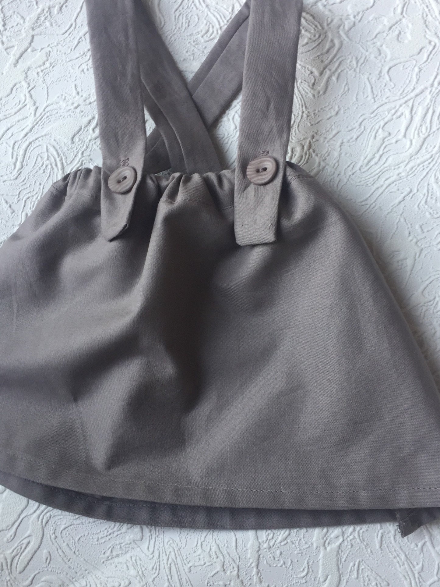 Gray Suspender Skirt. Fall Skirt. Winter Twirl Skirt with Suspenders. Girls Skirt. Mustard Skirt. Button Skirt. Baby skirt with suspenders.