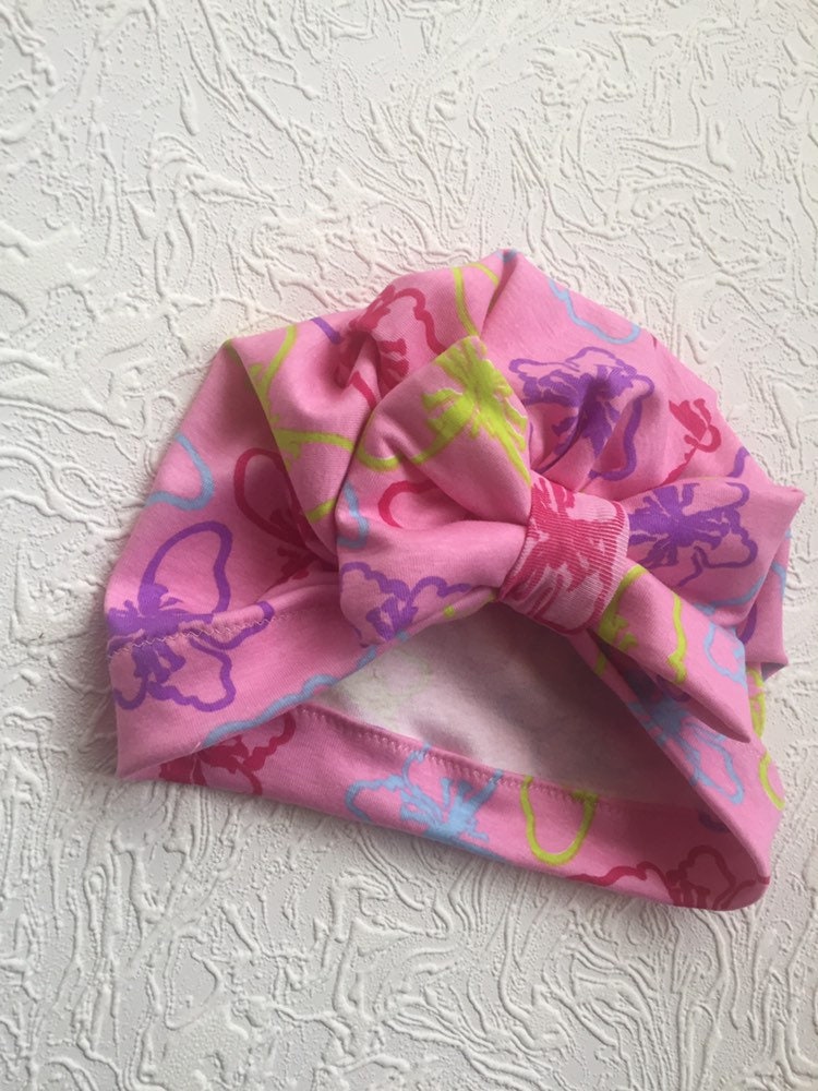 Baby Turbans, Baby bow turban, baby headwrap, knit turban, baby hat, baby hair bow, Turban hat, hospital hat, newborn hat, Bow TURBAN HAT