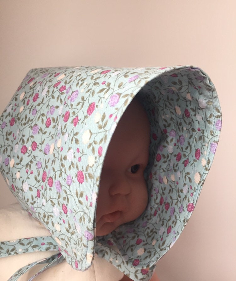BLUE BELL flower Baby Bonnet and Sun Hat