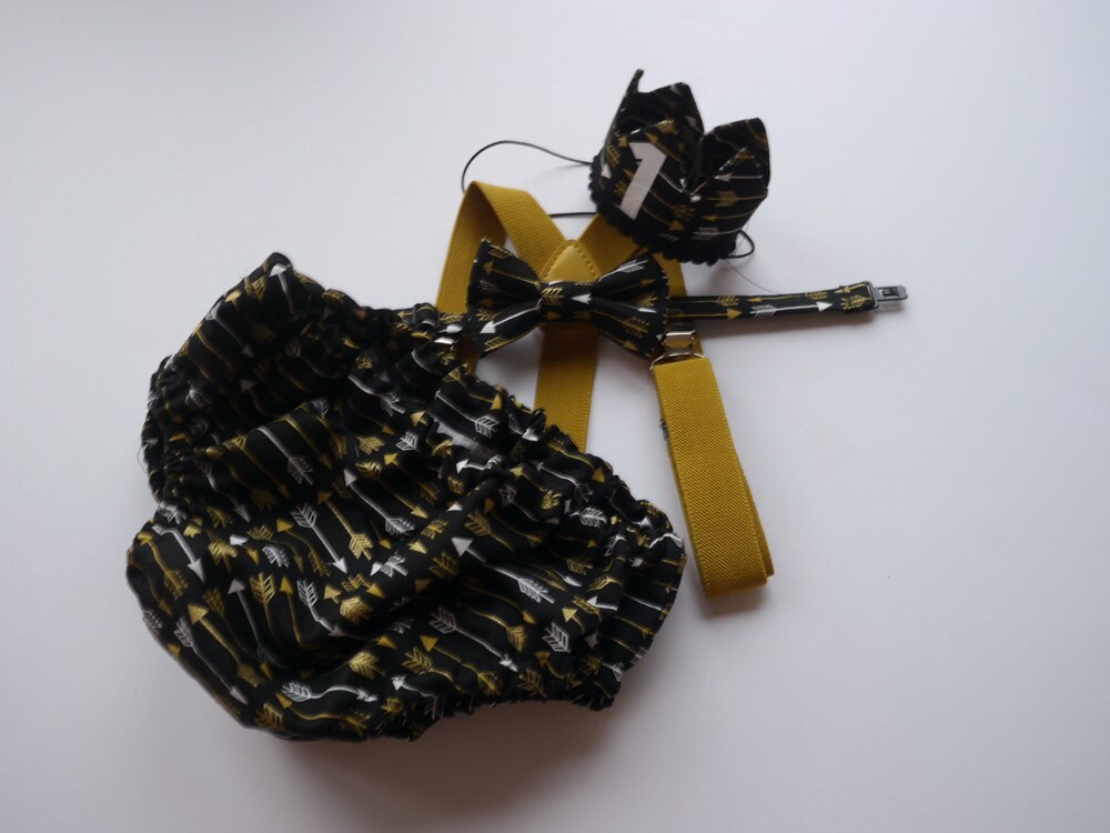 Wild things birthday outfit, wild things 1st birthday, wild things cake smash outfit, bowtie suspender set, black and gold birthday