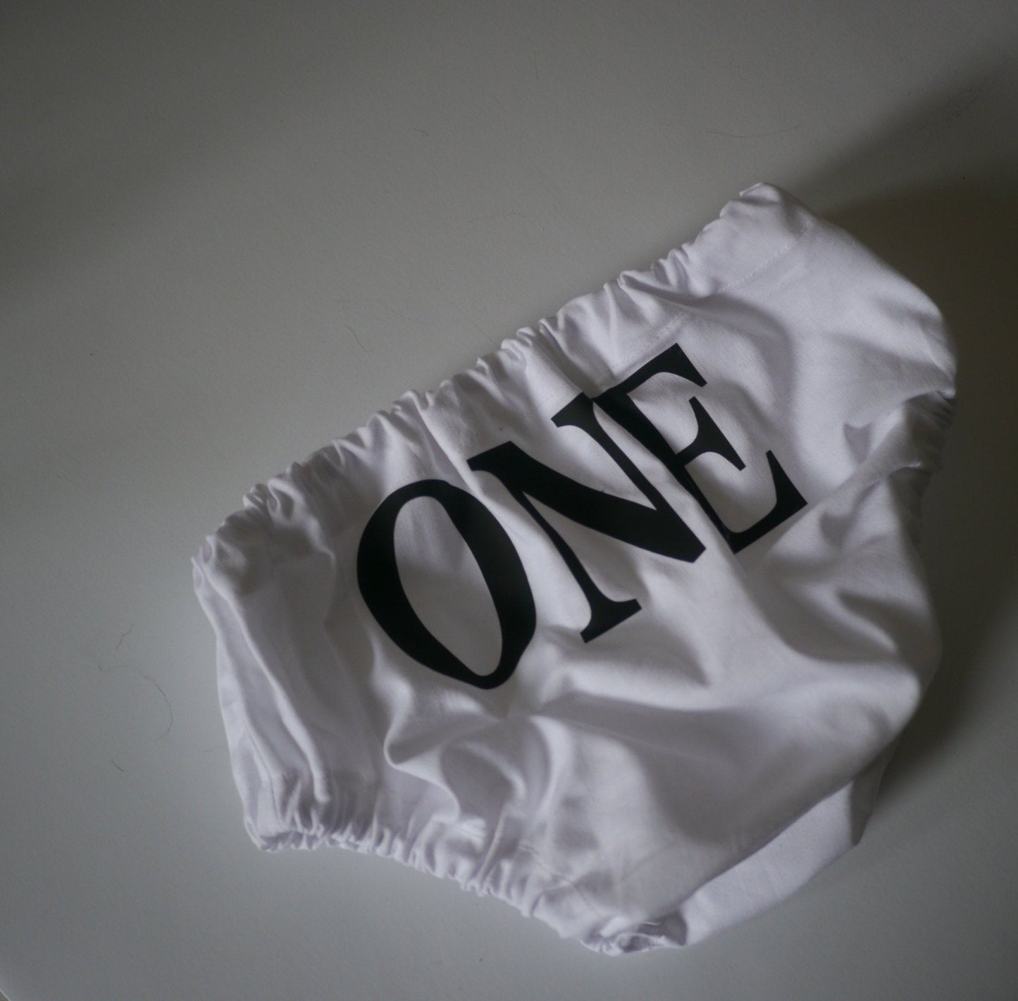 First Birthday "One" Diaper Cover black and white - Smash Cake Outfit - 1st Birthday - Baby Bloomer - Baby boy