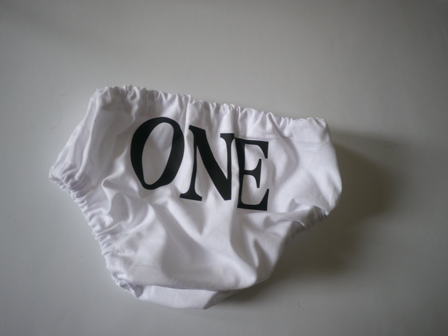 First Birthday "One" Diaper Cover black and white - Smash Cake Outfit - 1st Birthday - Baby Bloomer - Baby boy