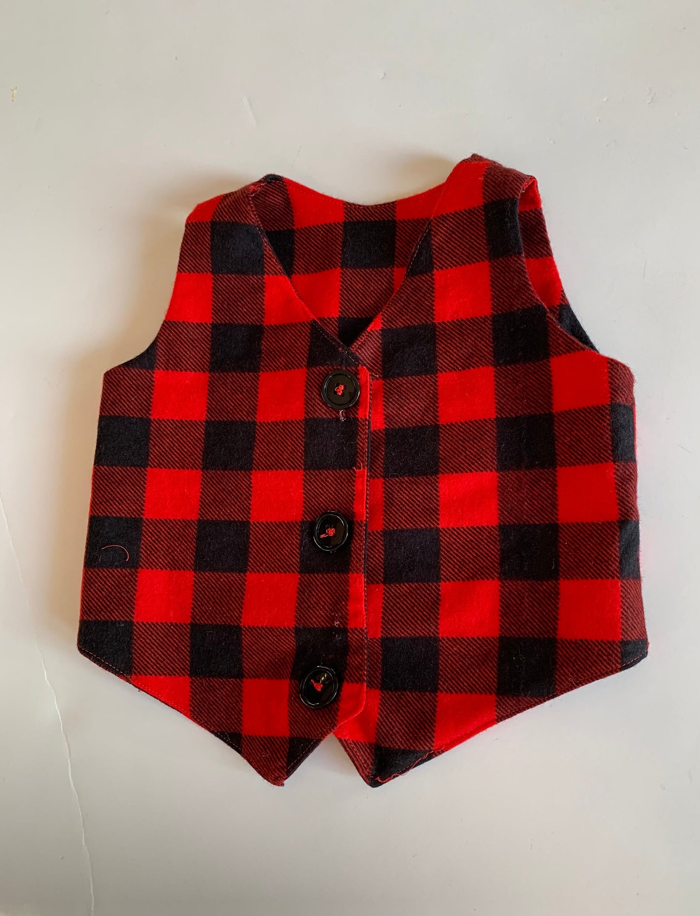 Buffalo plaid vest // kids vest // toddler vest // plaid vest // flannel vest // kids vest // flannel kids vest // boys plaid vest