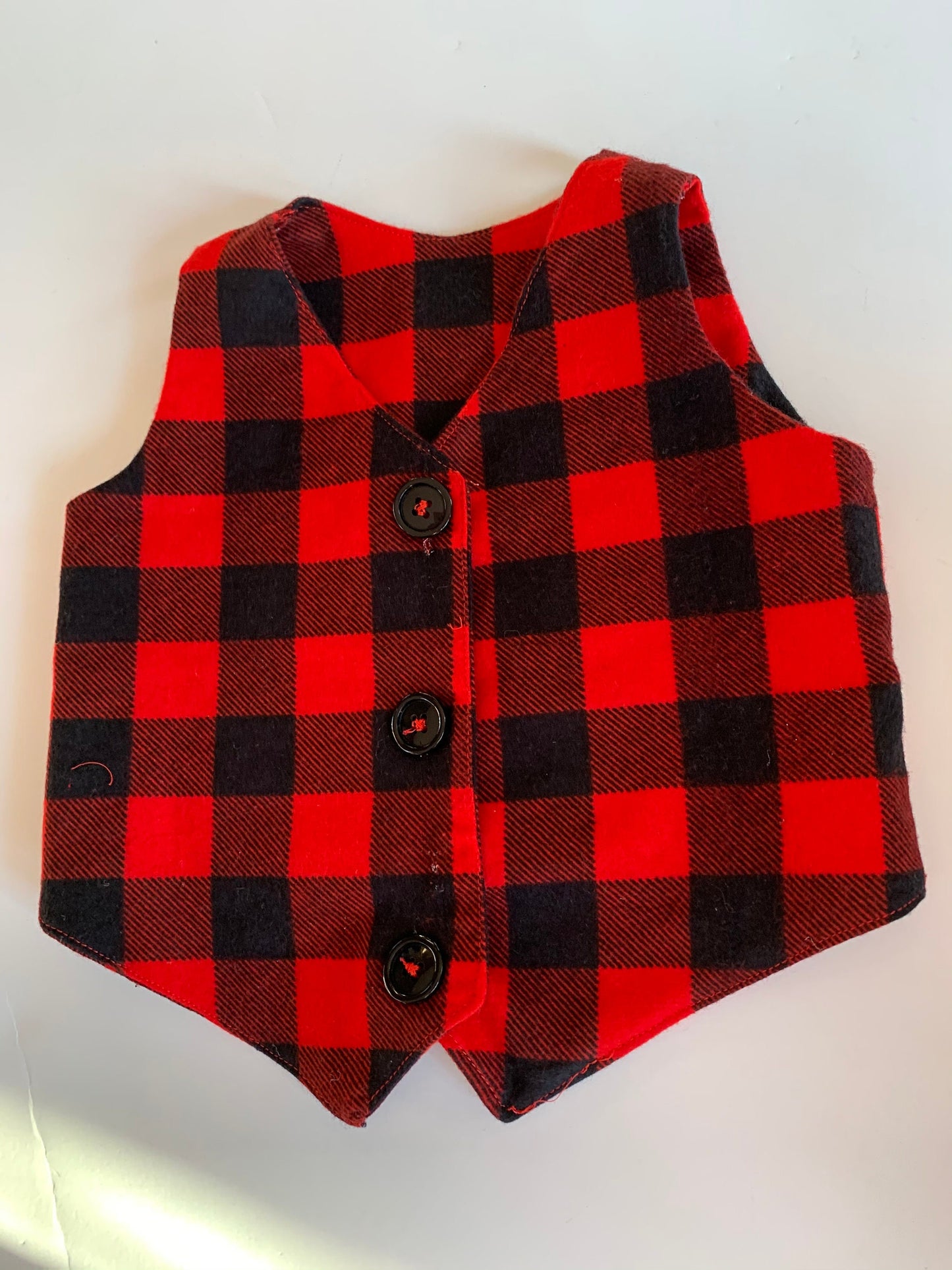 Buffalo plaid vest // kids vest // toddler vest // plaid vest // flannel vest // kids vest // flannel kids vest // boys plaid vest