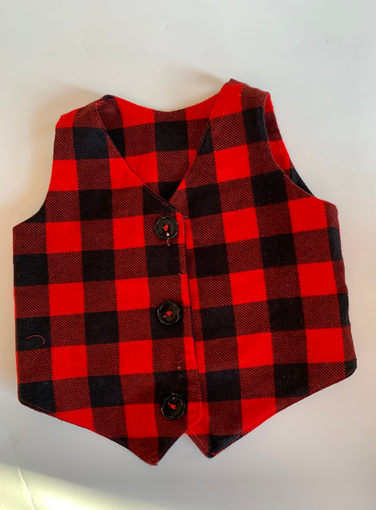 Buffalo plaid vest // kids vest // toddler vest // plaid vest // flannel vest // kids vest // flannel kids vest // boys plaid vest