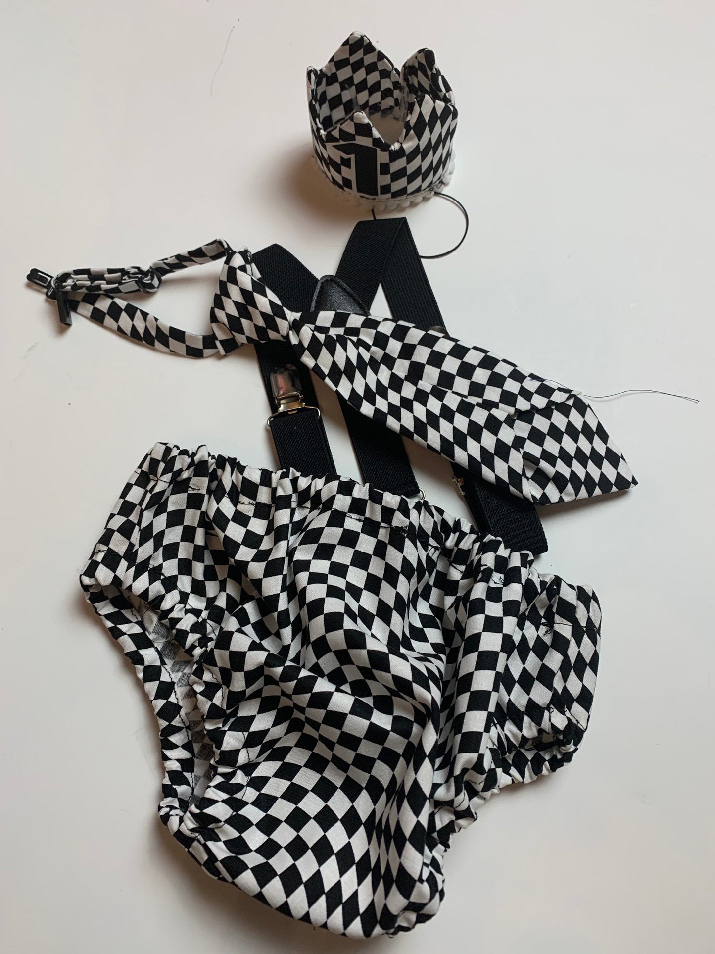 First Birthday Cake Smash Outfit Racing car Red Black yellow Car flames Diaper Cover neck Tie for Baby Boy racing cake smash