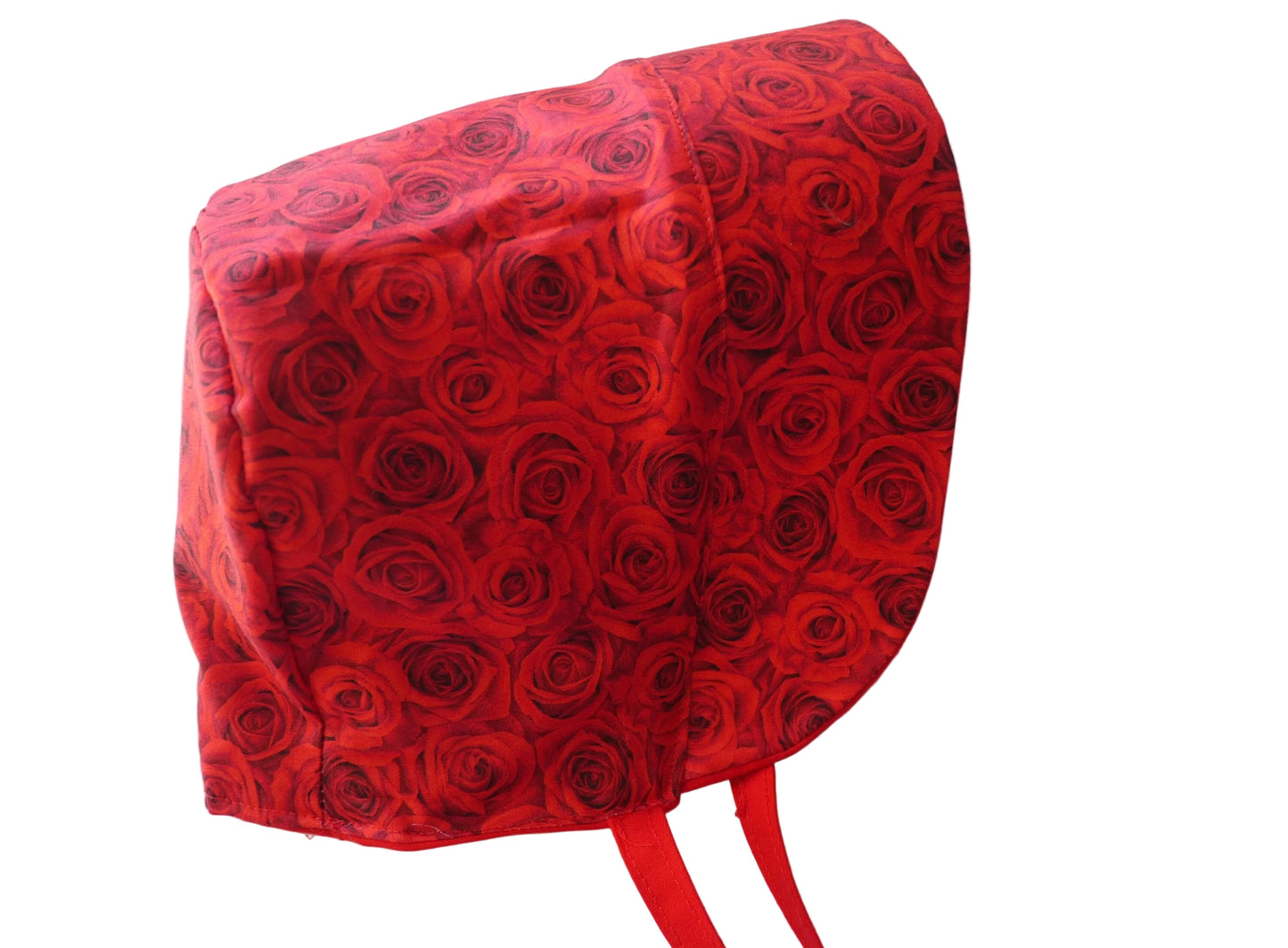 Valentine red roses summer sunhat and baby bonnet
