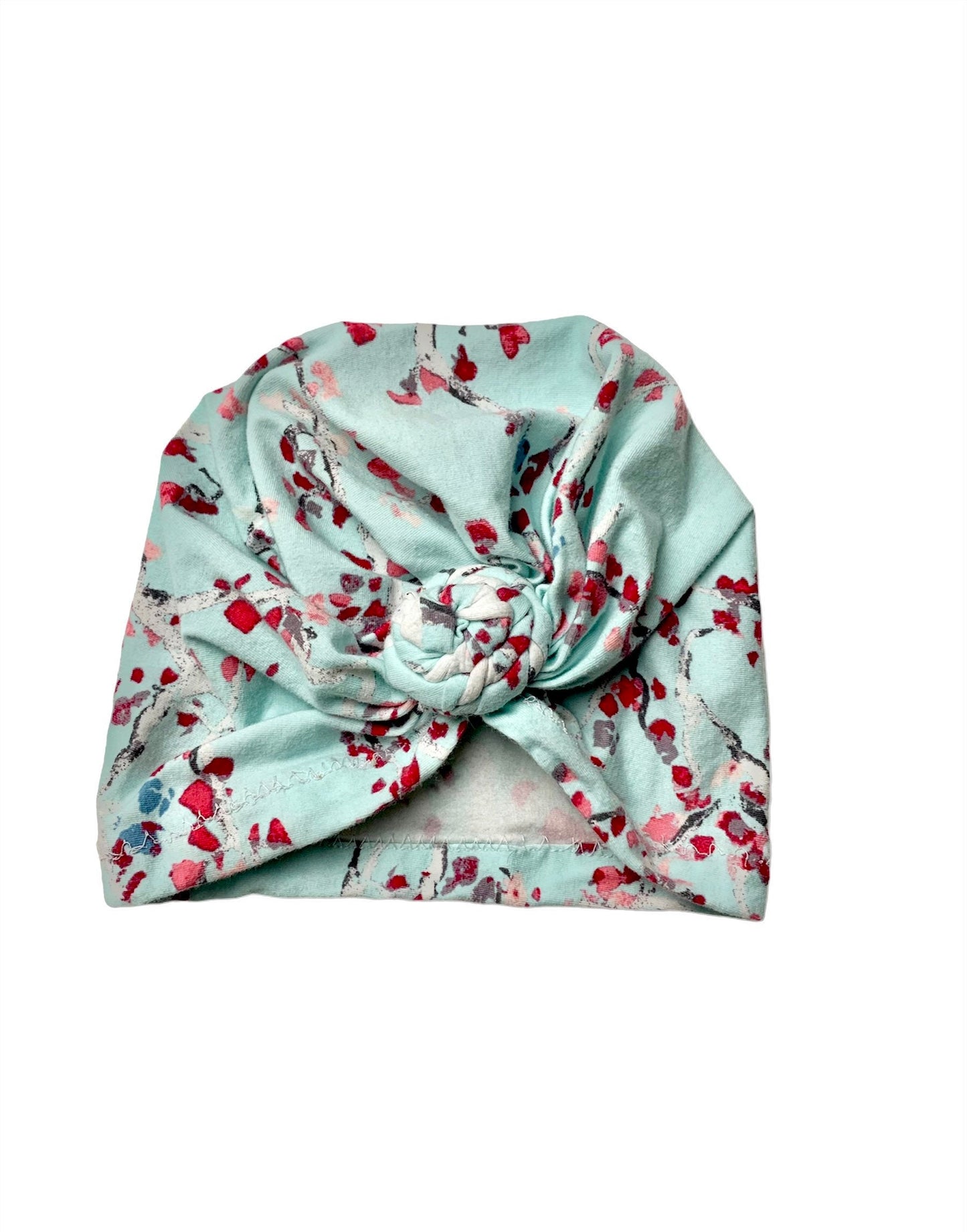 Mint Aquamarine Blue Turban with knot