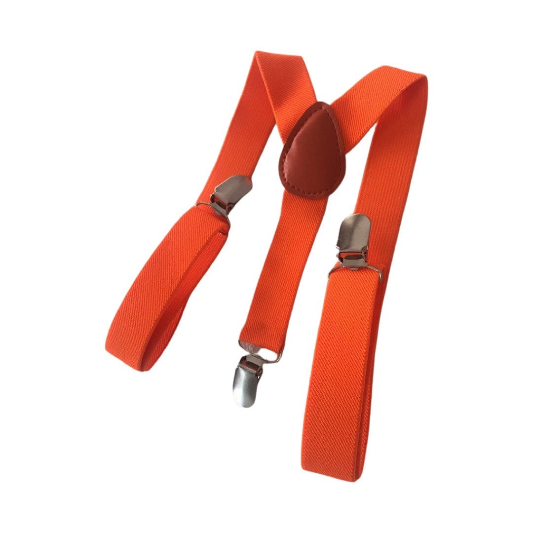 Neon Orange Suspenders, Unisex Suspenders, Electric Orange Suspenders, EDC outfit, EDC costume, suspenders for festivals, photography