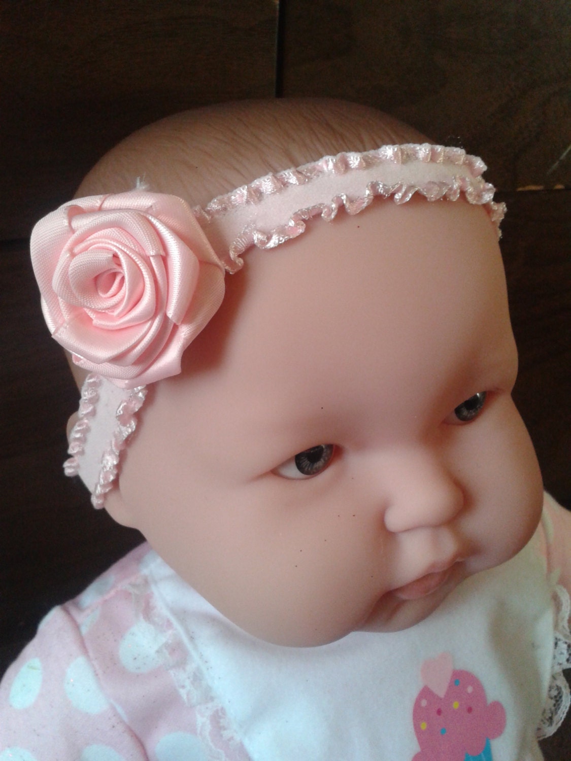 baby rose headband, rose headband, simple baby headband, rose headband, pink headband, baby pink headband,rosy headband, baby rose, headband