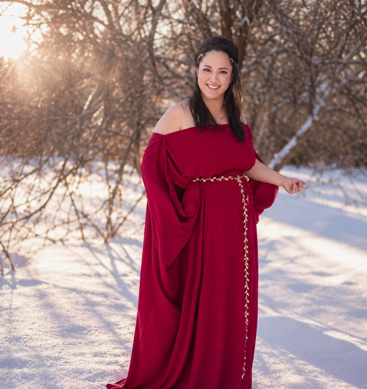 Womens Greek chiffon Tunic Ancient World Peplos Chiton Historical Costume Maternity Bump Photography Maternity Dress Photography prop