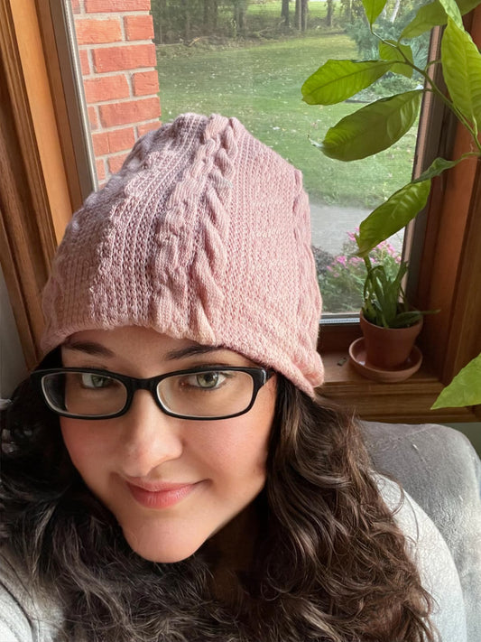 Woman’s Cable Knit Hat for Winter