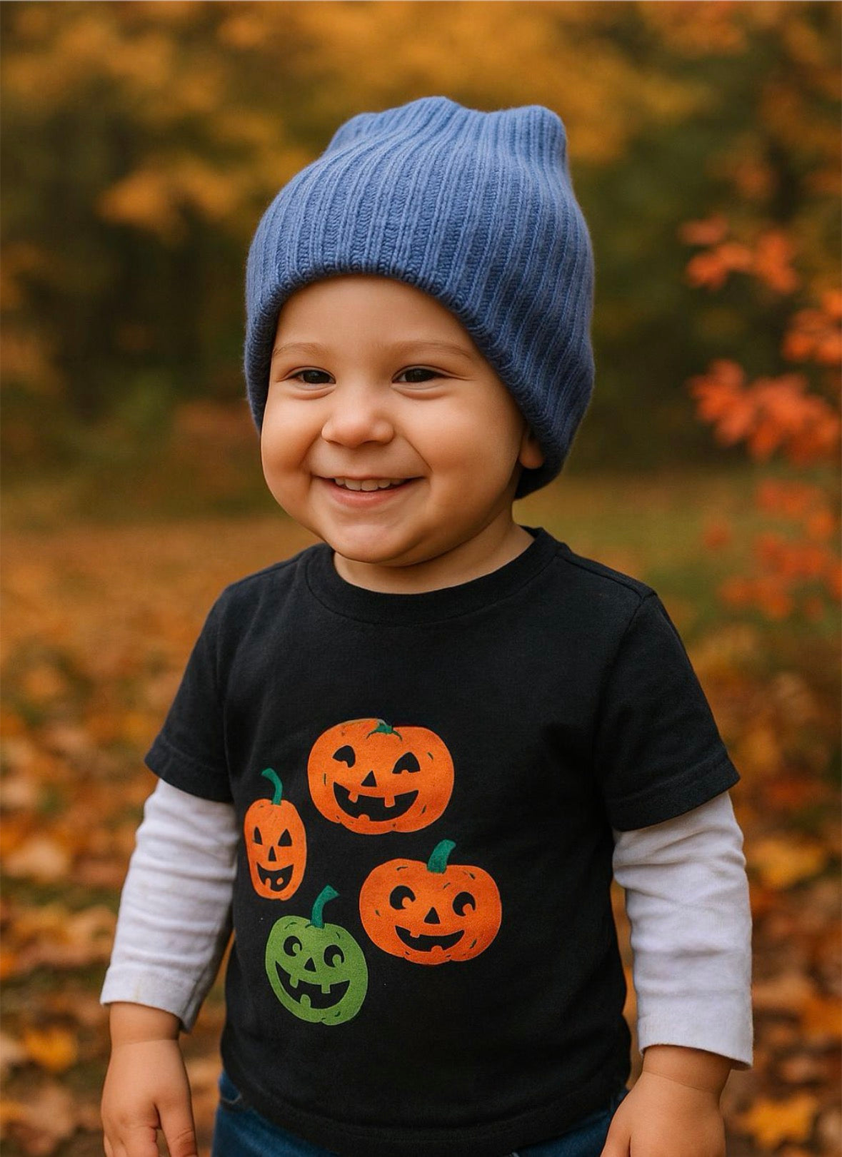 Wool Navy Rib-Knit Winter Beanie | baby to adult