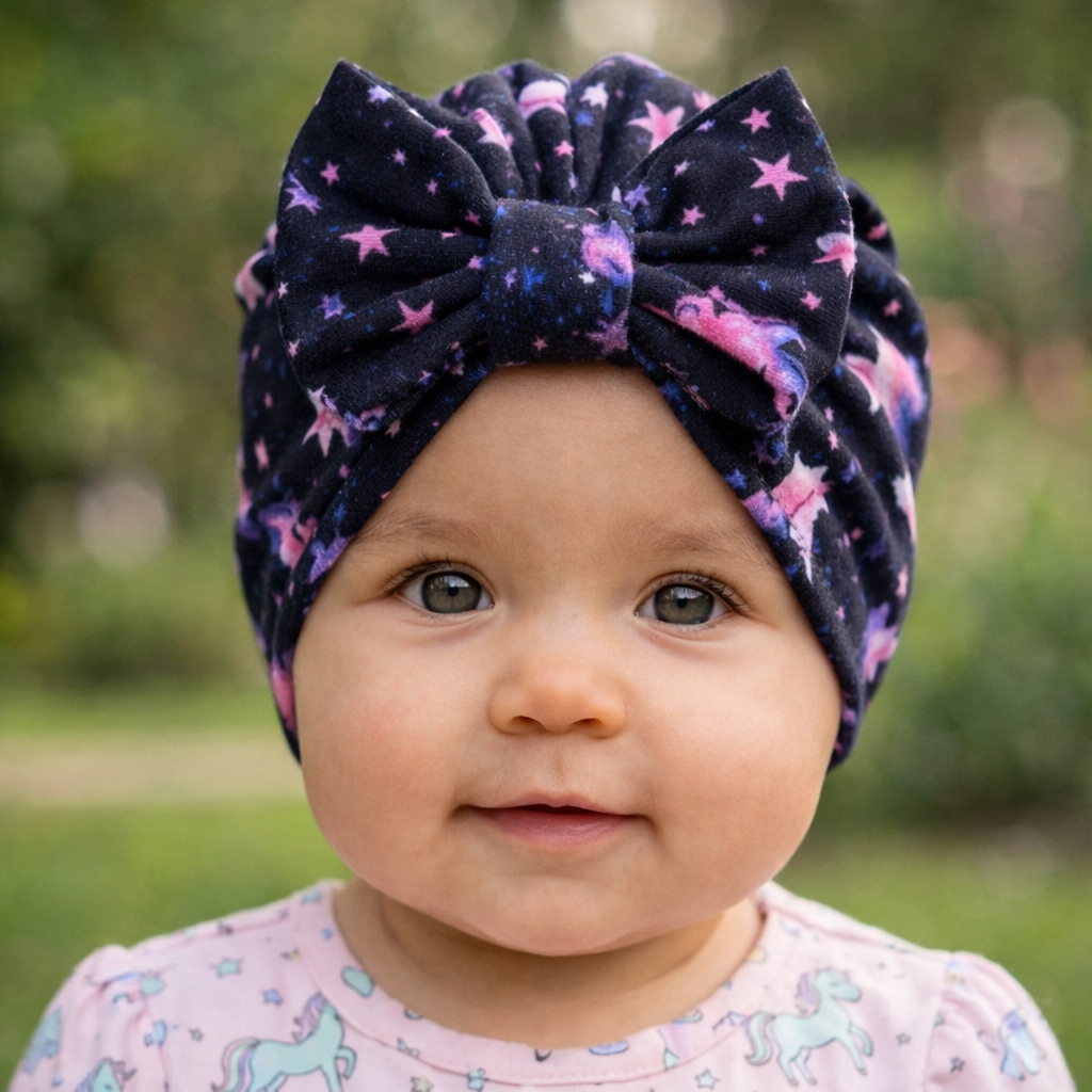 Unicorn Bow Turban Hat – Baby Headwrap