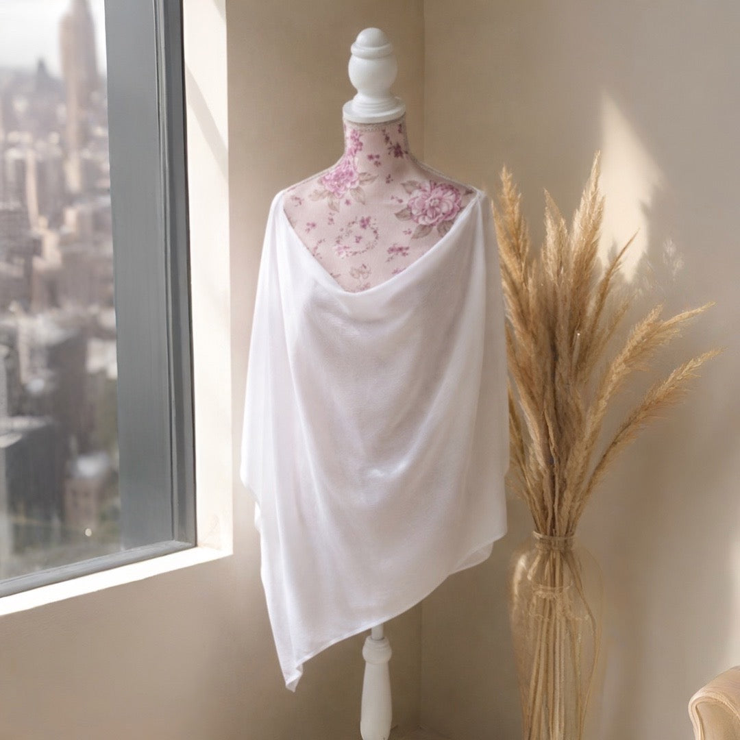 Summer over top for curvy Women, Sheer Poncho, Sheer Plus Size over Top,  cover up, Chiffon Sheer Top, Dressy Poncho, Beach Cover Up