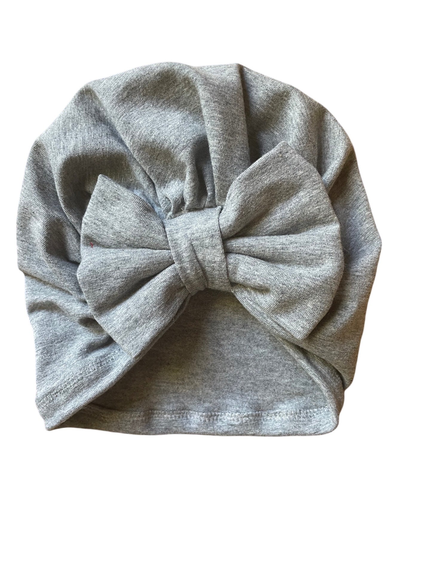 Cozy Grey Turban Hat for kids and adults