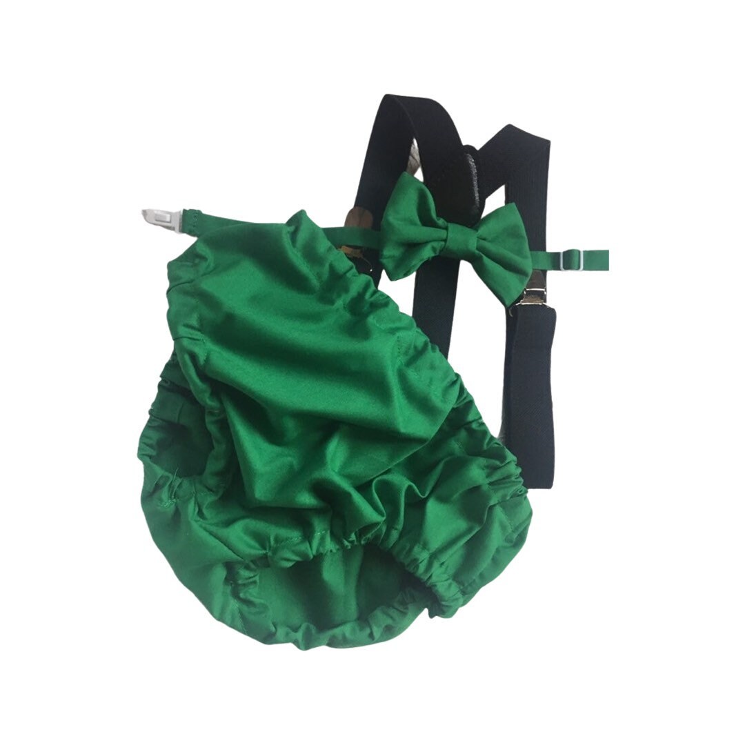 3 Piece Emerald Green Cake Smash Outfit - 1st Birthday Set