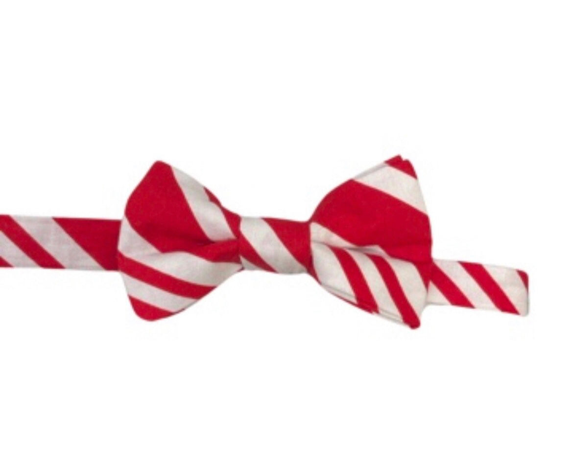 Christmas Candy Cane Bow Tie, boys and men